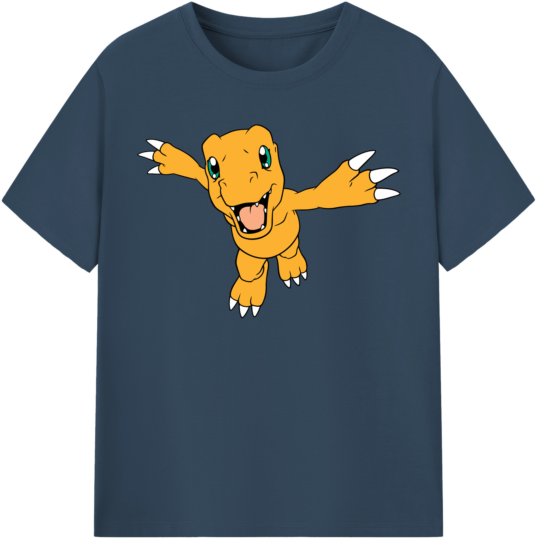 （画像用） Digimon デジタルモンスター/デジモン レディースカジュアルプリントTシャツ（綿100％）