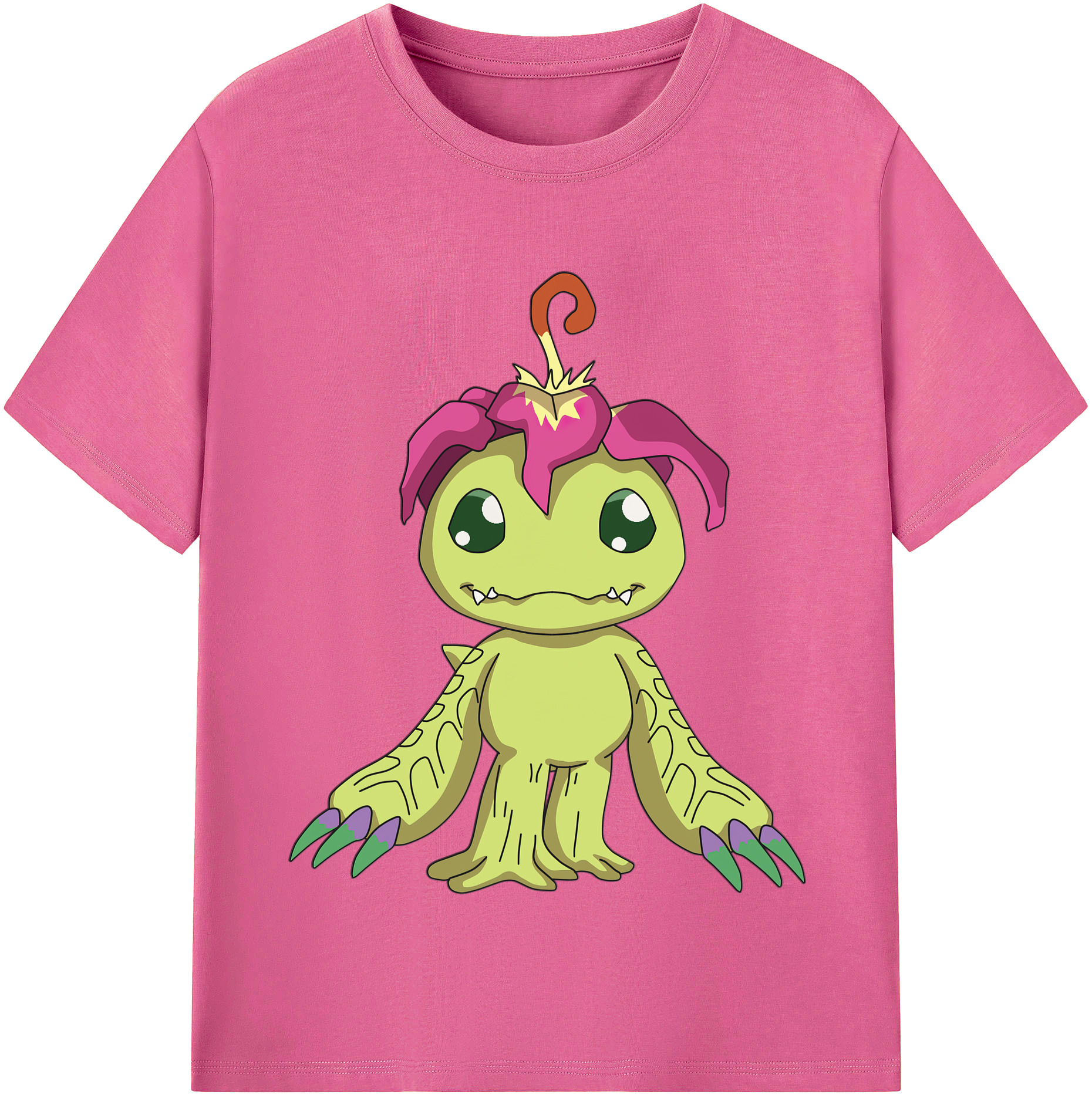 （画像用） Digimon デジタルモンスター/デジモン レディースカジュアルプリントTシャツ（綿100％）
