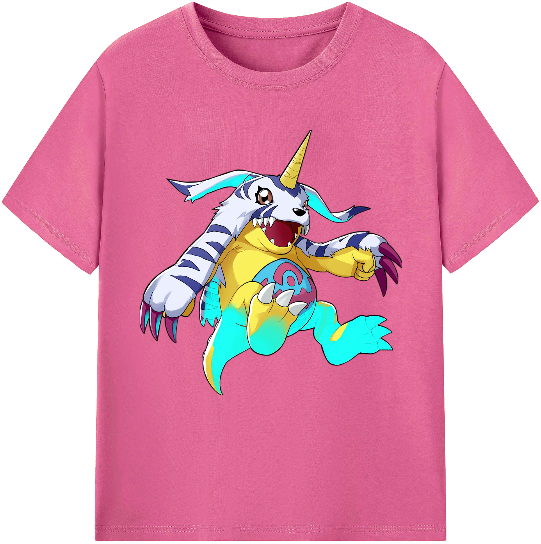 （画像用） Digimon デジタルモンスター/デジモン レディースカジュアルプリントTシャツ（綿100％）
