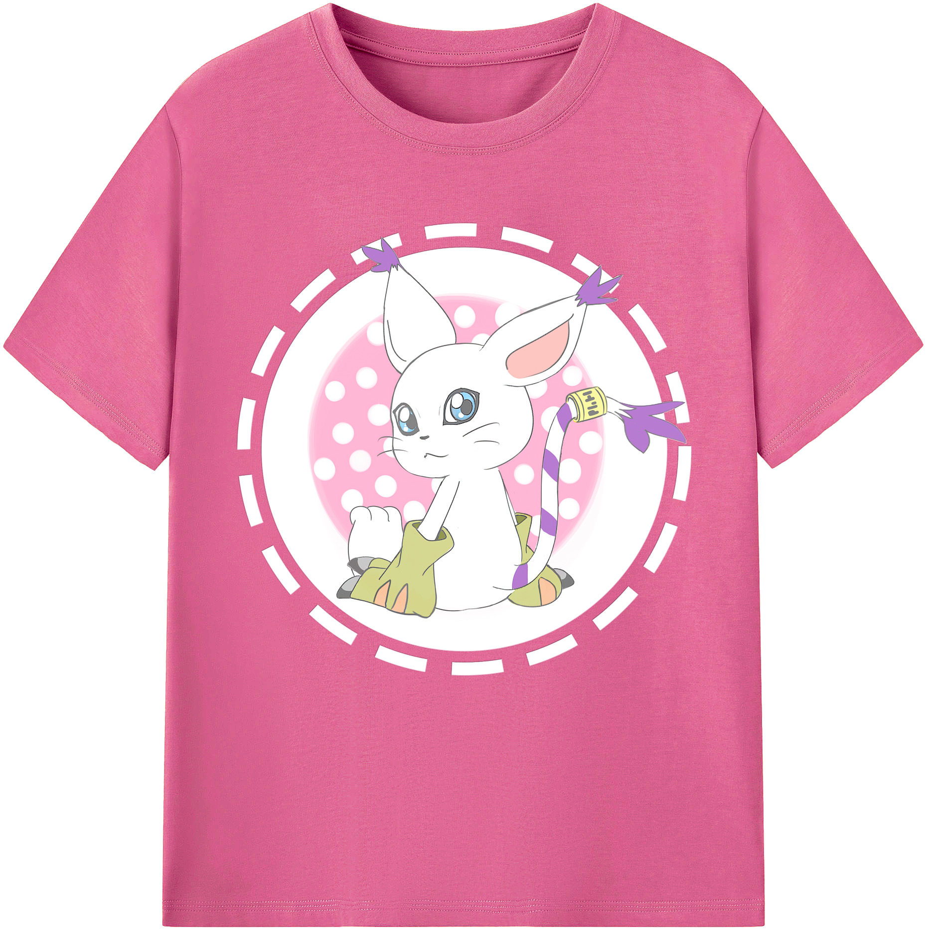 （画像用） Digimon デジタルモンスター/デジモン レディースカジュアルプリントTシャツ（綿100％）