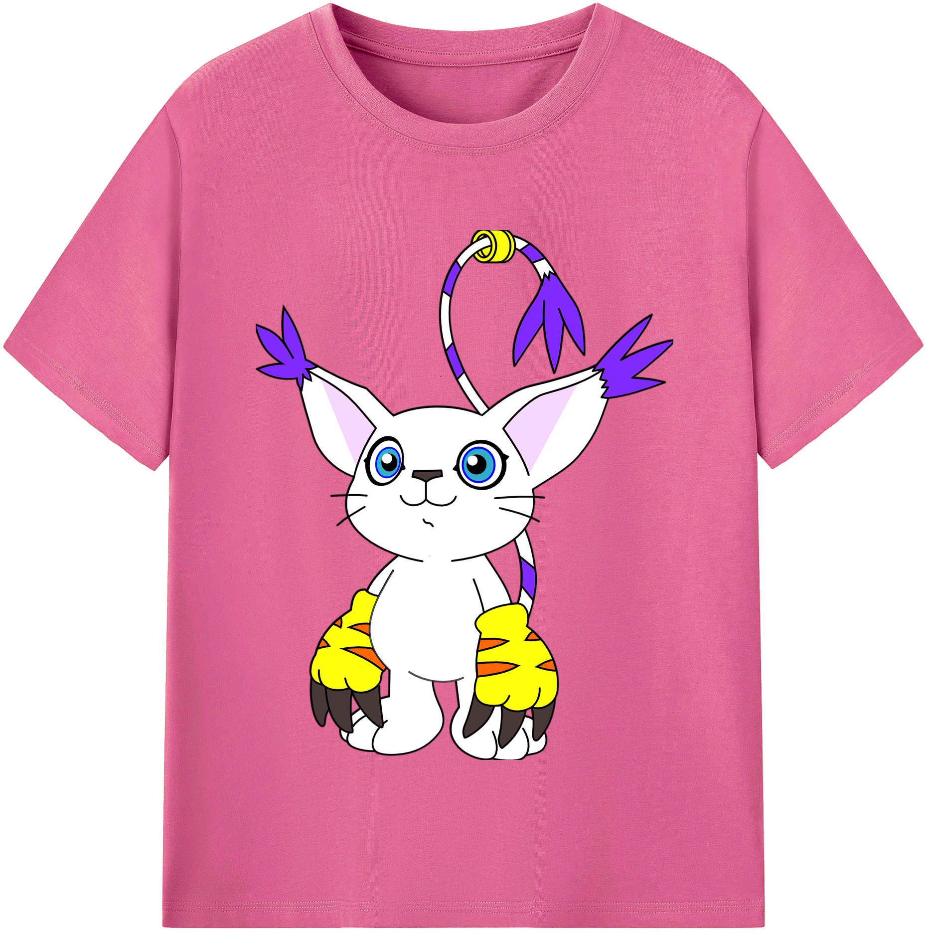 （画像用） Digimon デジタルモンスター/デジモン レディースカジュアルプリントTシャツ（綿100％）