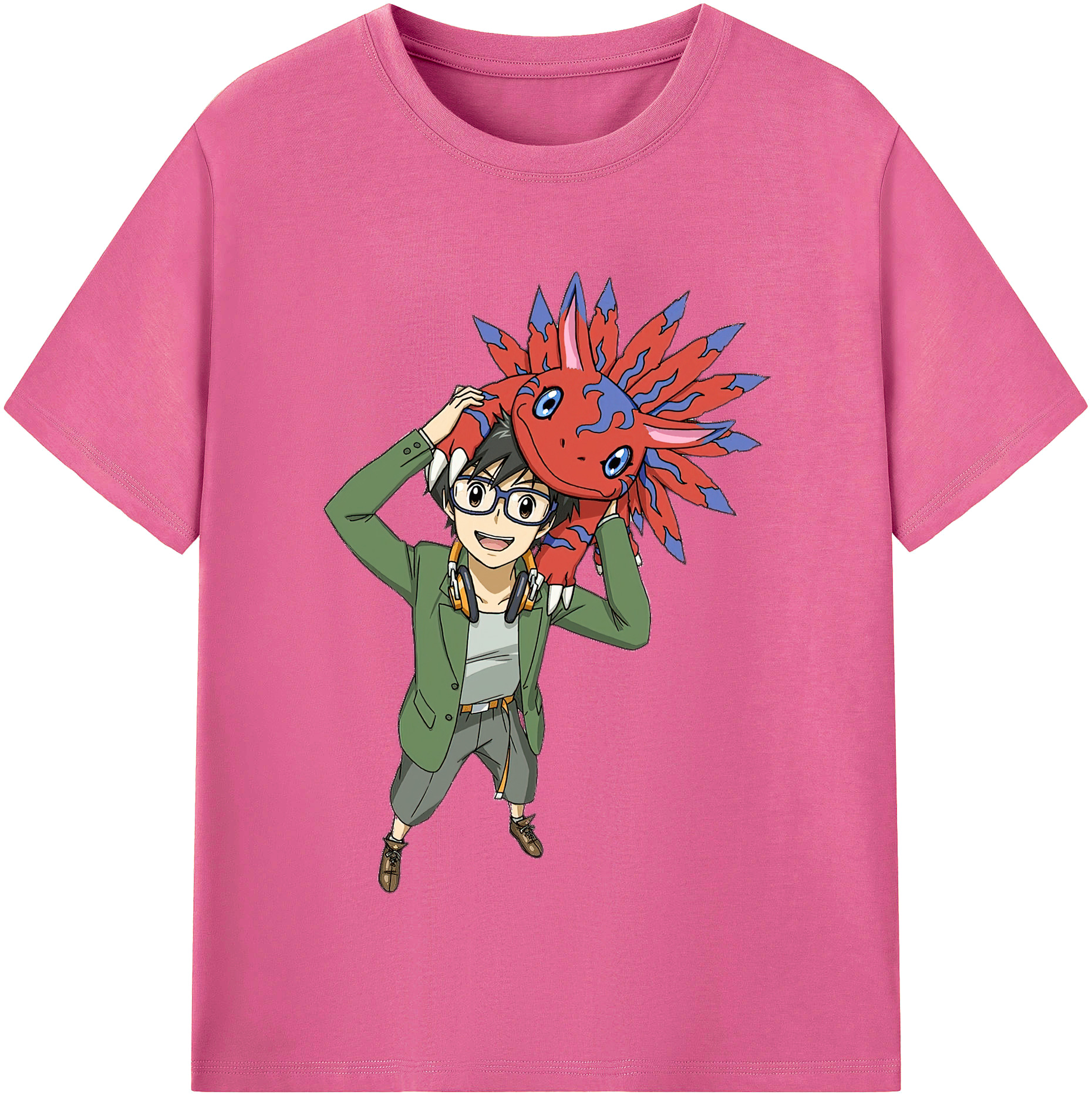 （画像用） Digimon デジタルモンスター/デジモン レディースカジュアルプリントTシャツ（綿100％）