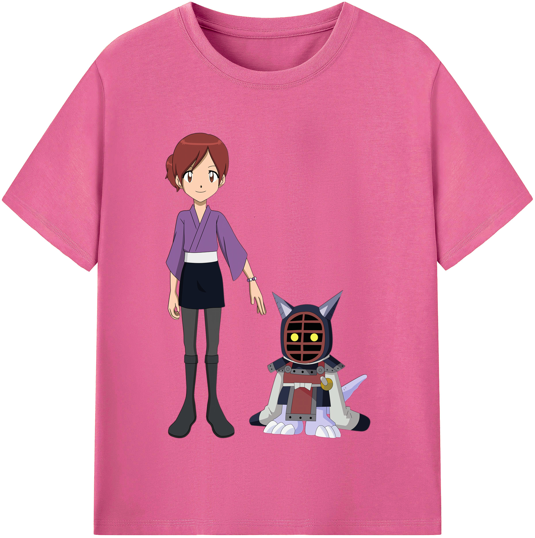 （画像用） Digimon デジタルモンスター/デジモン レディースカジュアルプリントTシャツ（綿100％）