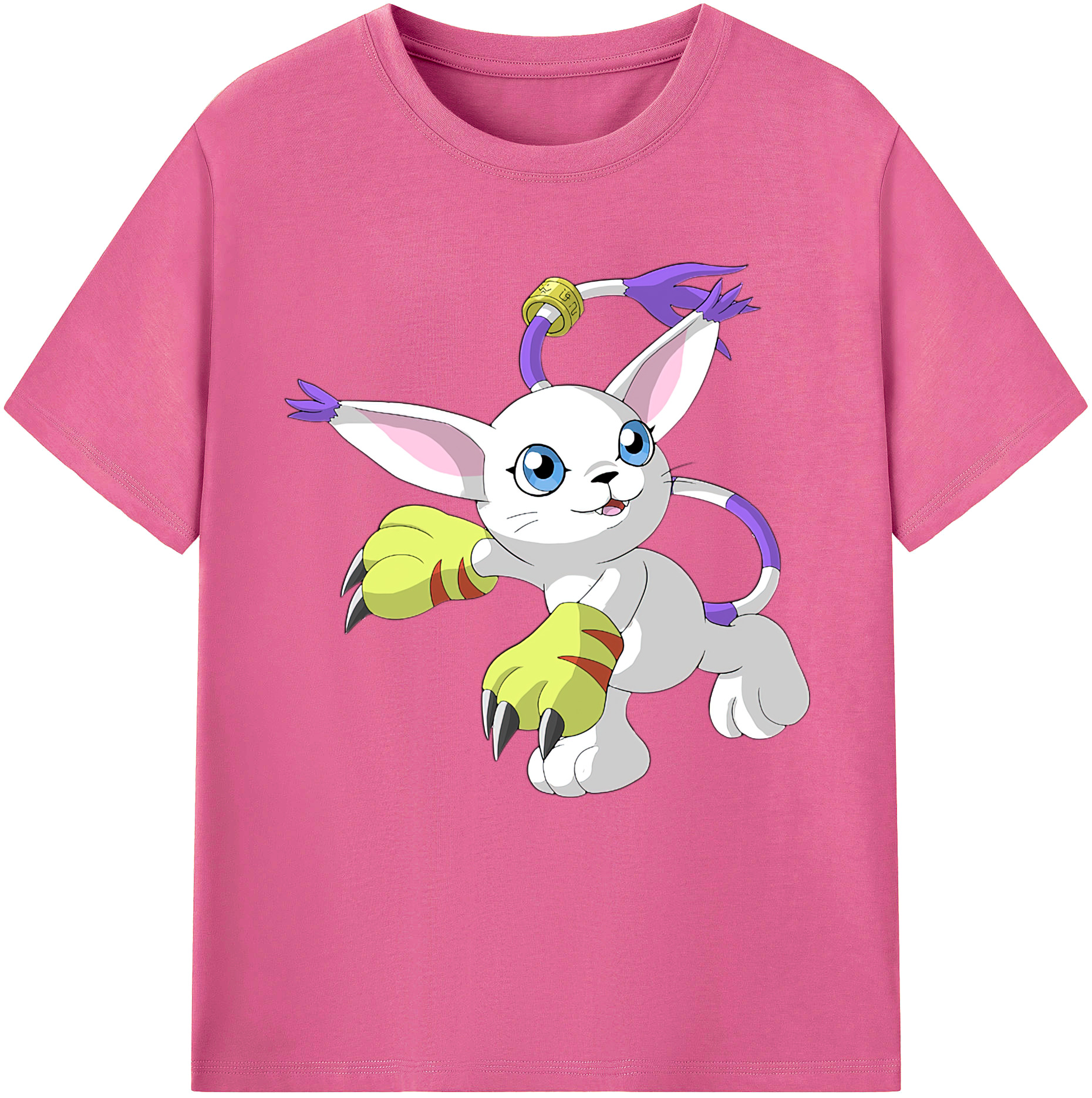 （画像用） Digimon デジタルモンスター/デジモン レディースカジュアルプリントTシャツ（綿100％）