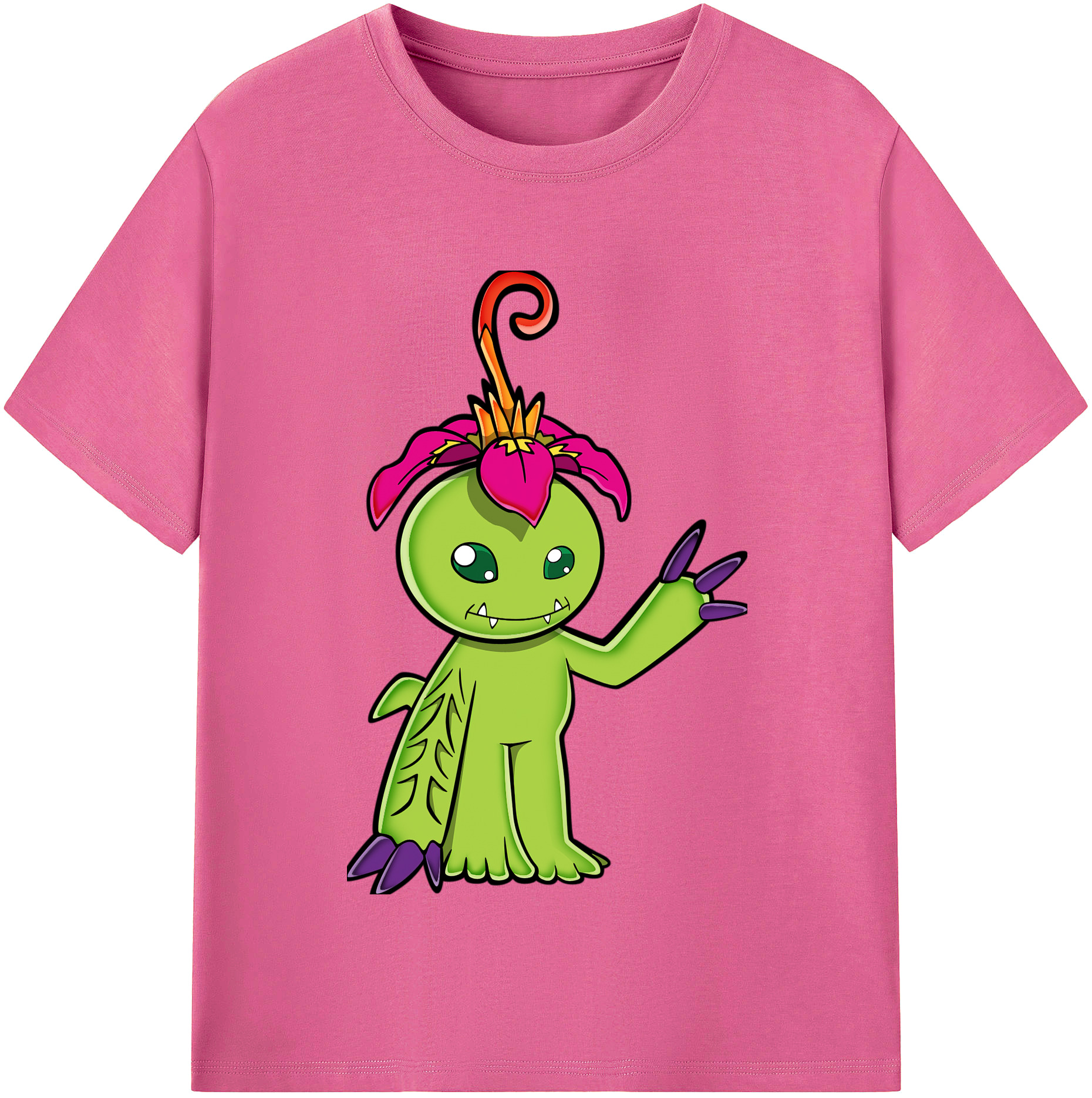 （画像用） Digimon デジタルモンスター/デジモン レディースカジュアルプリントTシャツ（綿100％）
