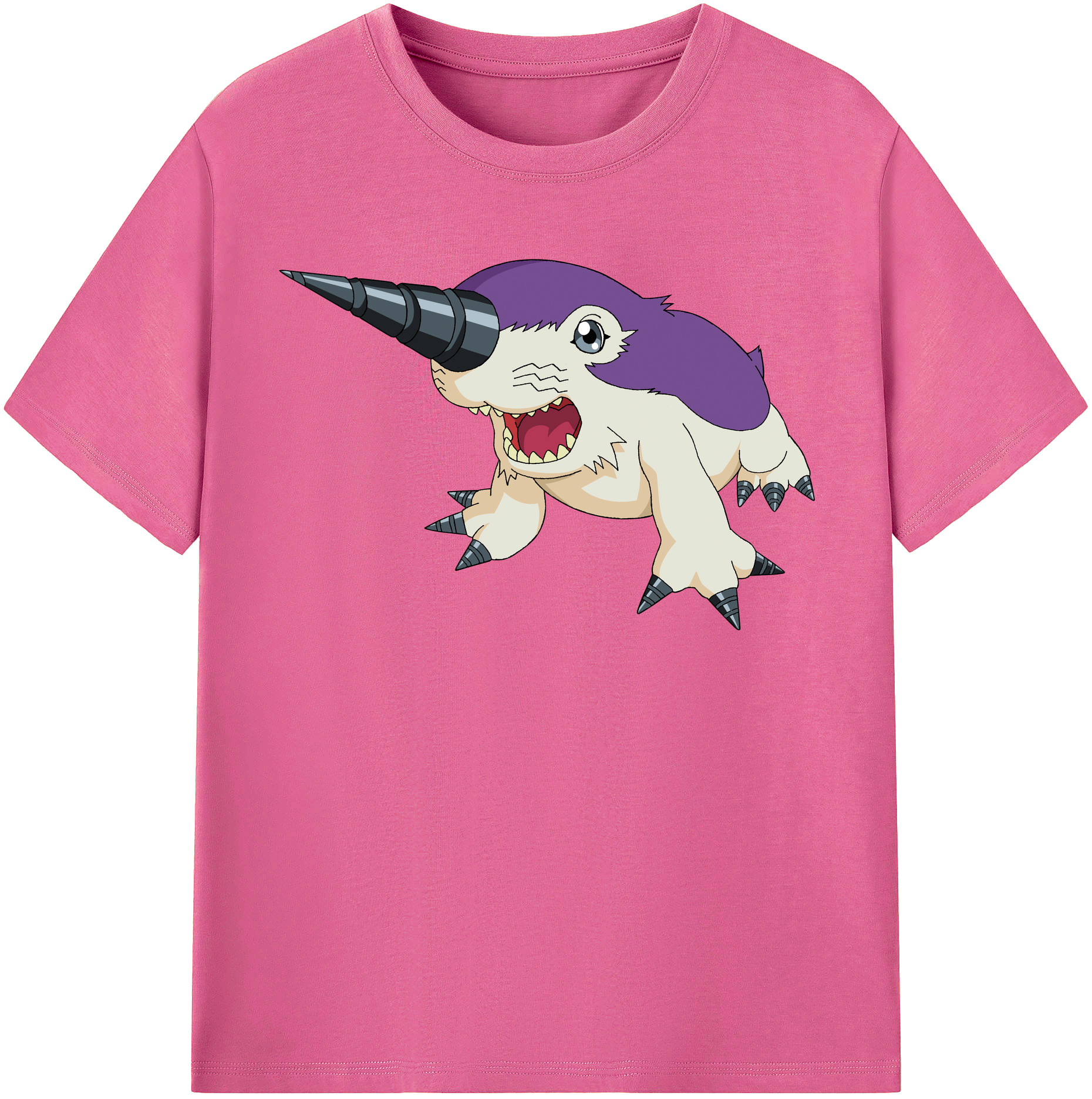 （画像用） Digimon デジタルモンスター/デジモン レディースカジュアルプリントTシャツ（綿100％）