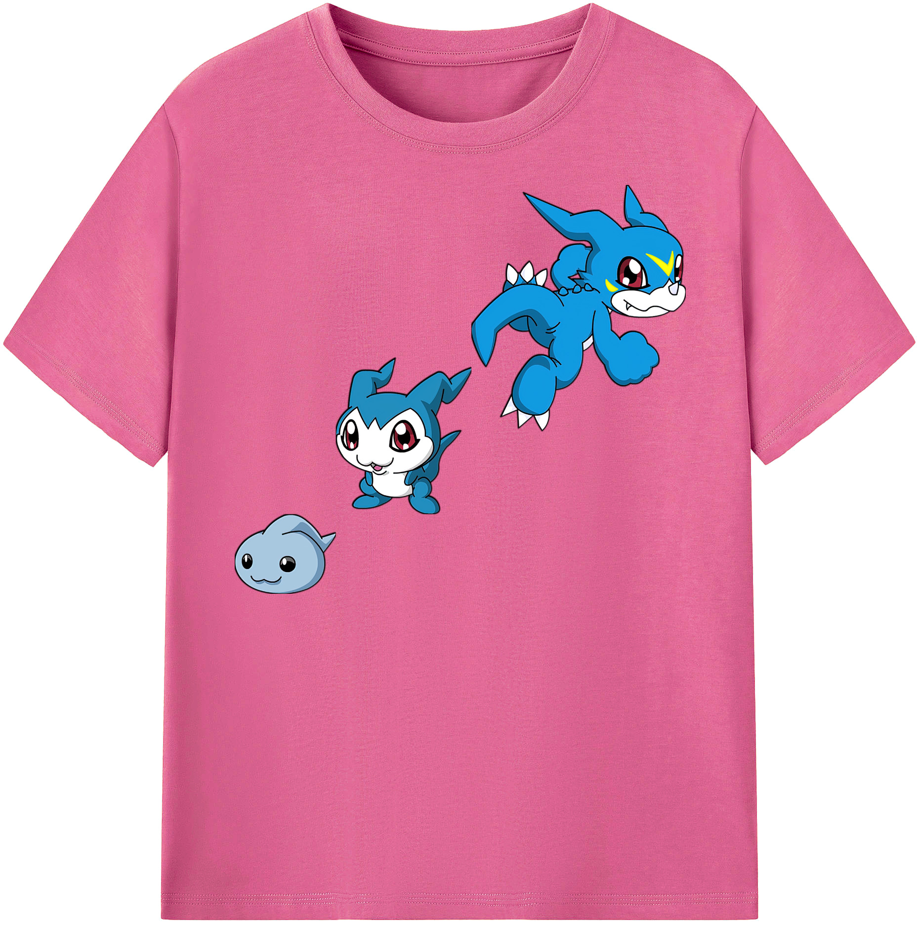 （画像用） Digimon デジタルモンスター/デジモン レディースカジュアルプリントTシャツ（綿100％）