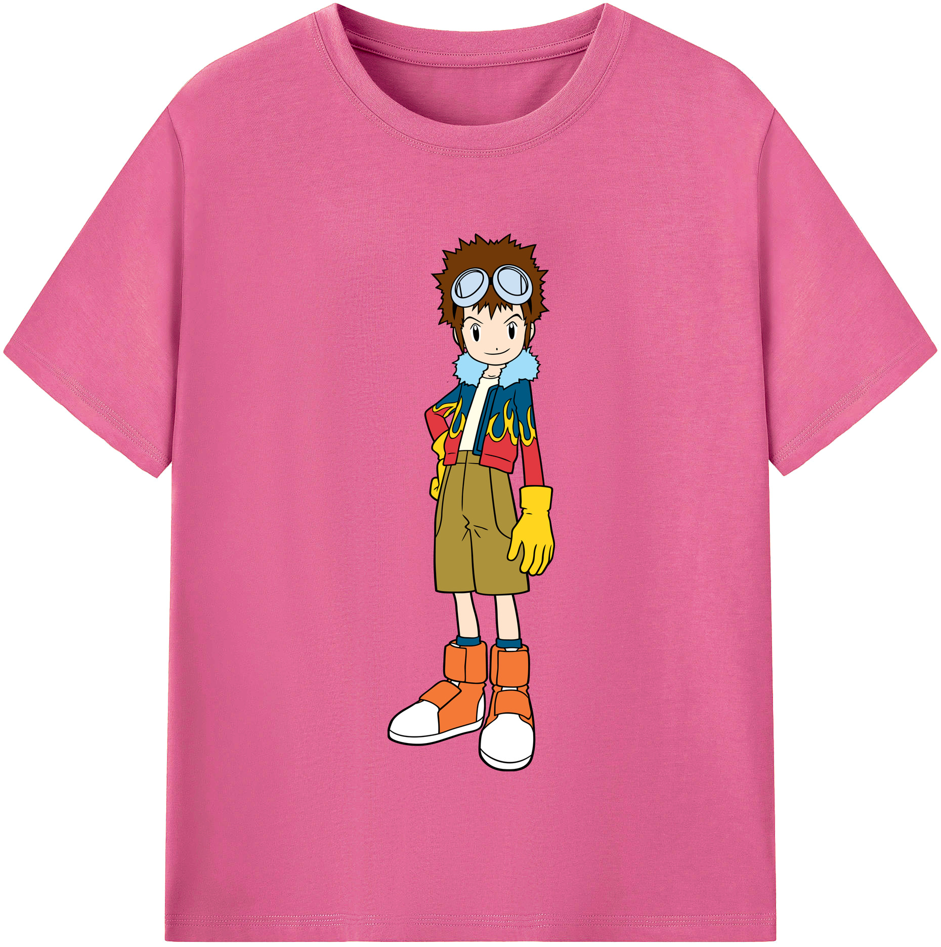 （画像用） Digimon デジタルモンスター/デジモン レディースカジュアルプリントTシャツ（綿100％）