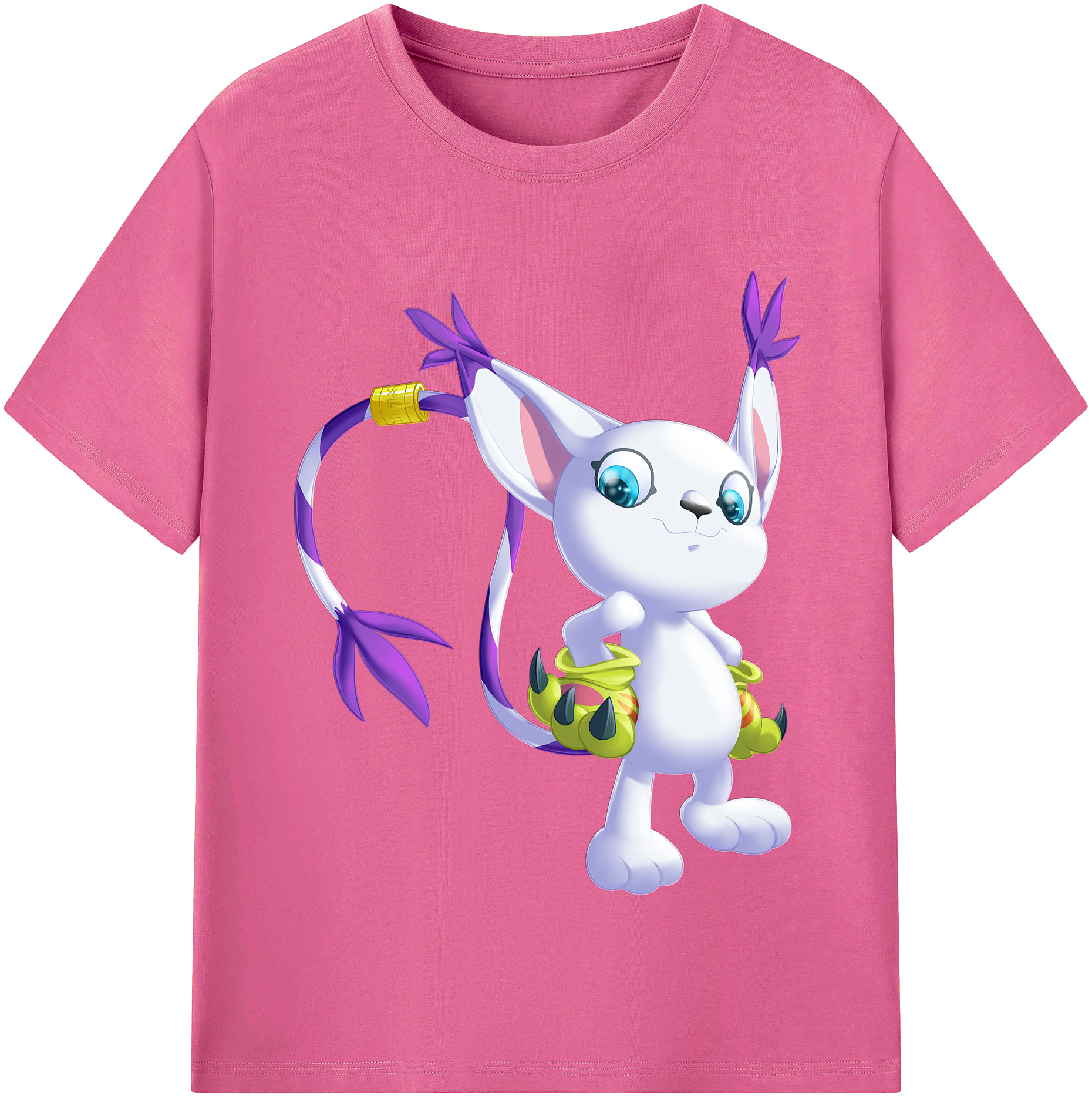 （画像用） Digimon デジタルモンスター/デジモン レディースカジュアルプリントTシャツ（綿100％）