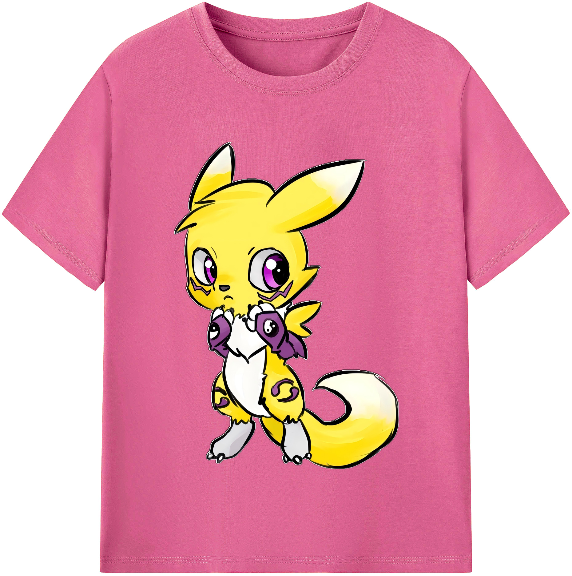 （画像用） Digimon デジタルモンスター/デジモン レディースカジュアルプリントTシャツ（綿100％）