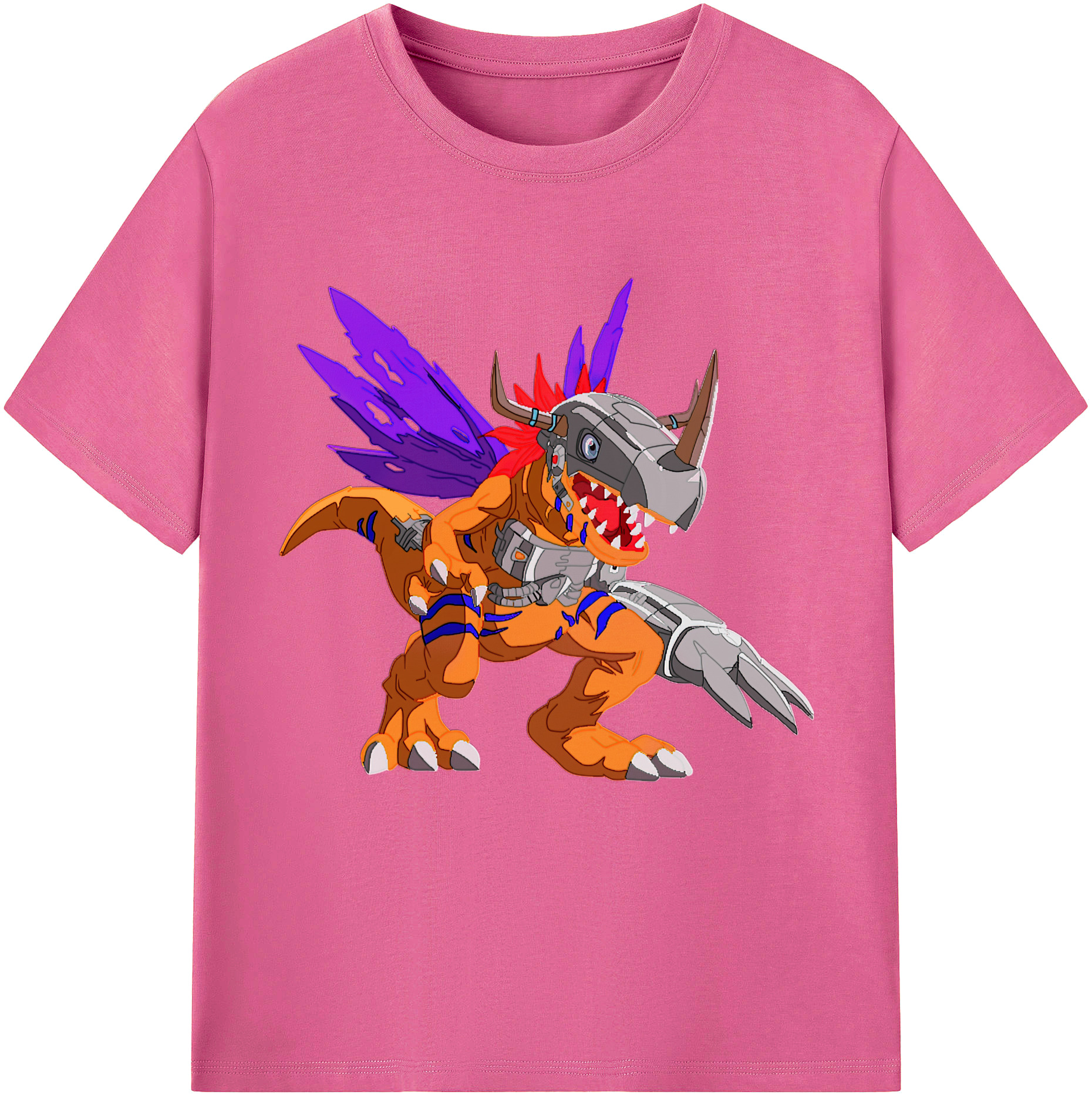 （画像用） Digimon デジタルモンスター/デジモン レディースカジュアルプリントTシャツ（綿100％）