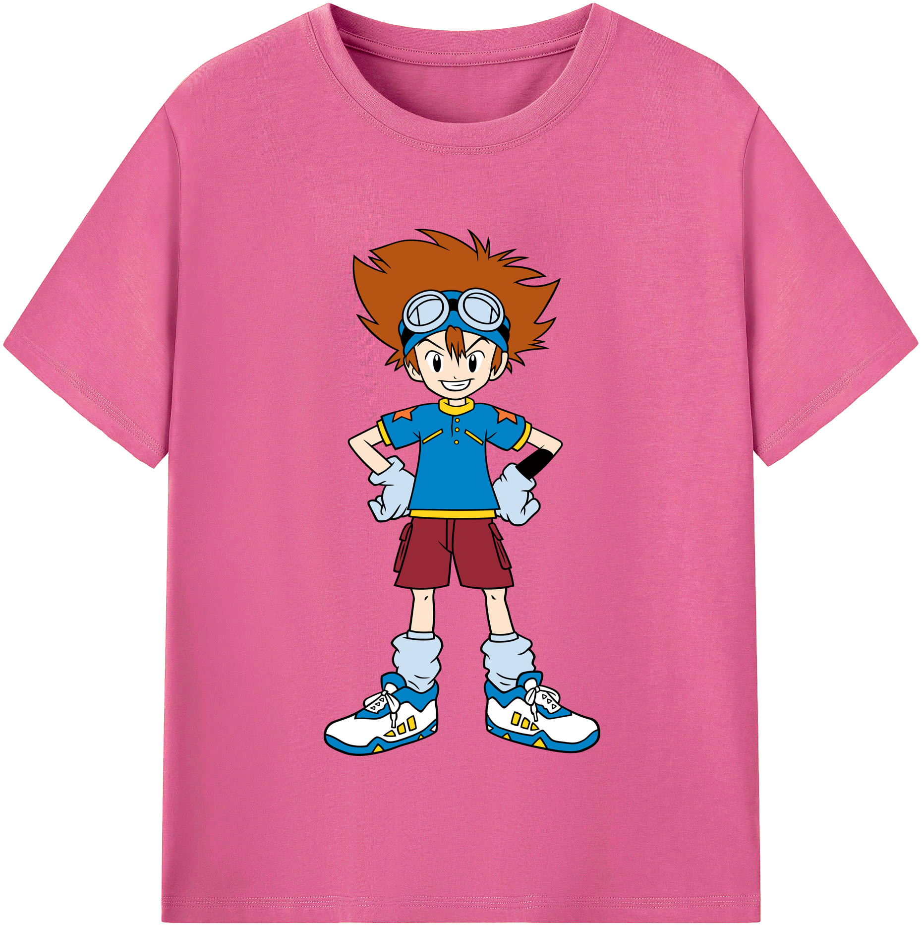 （画像用） Digimon デジタルモンスター/デジモン レディースカジュアルプリントTシャツ（綿100％）