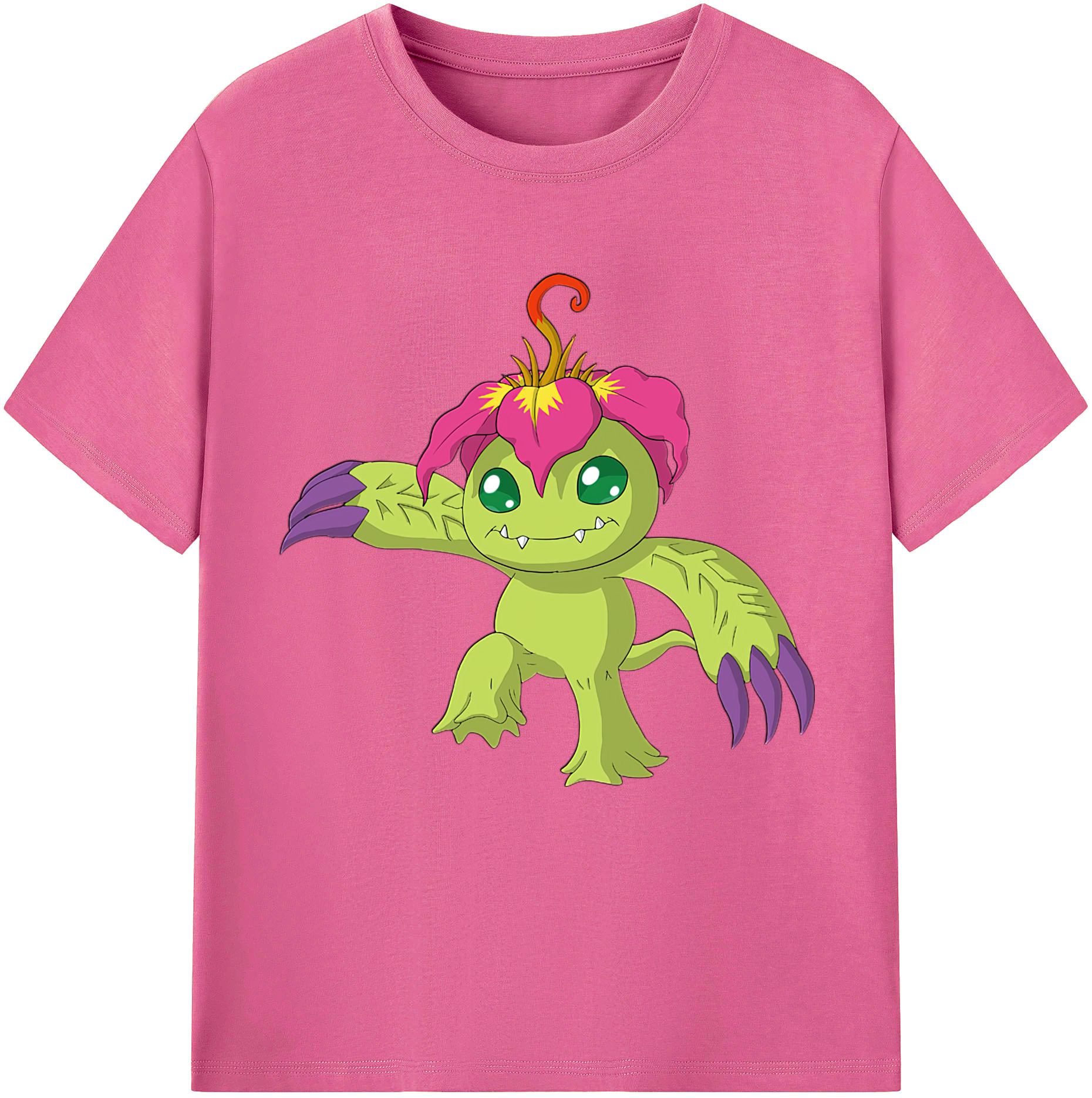 （画像用） Digimon デジタルモンスター/デジモン レディースカジュアルプリントTシャツ（綿100％）
