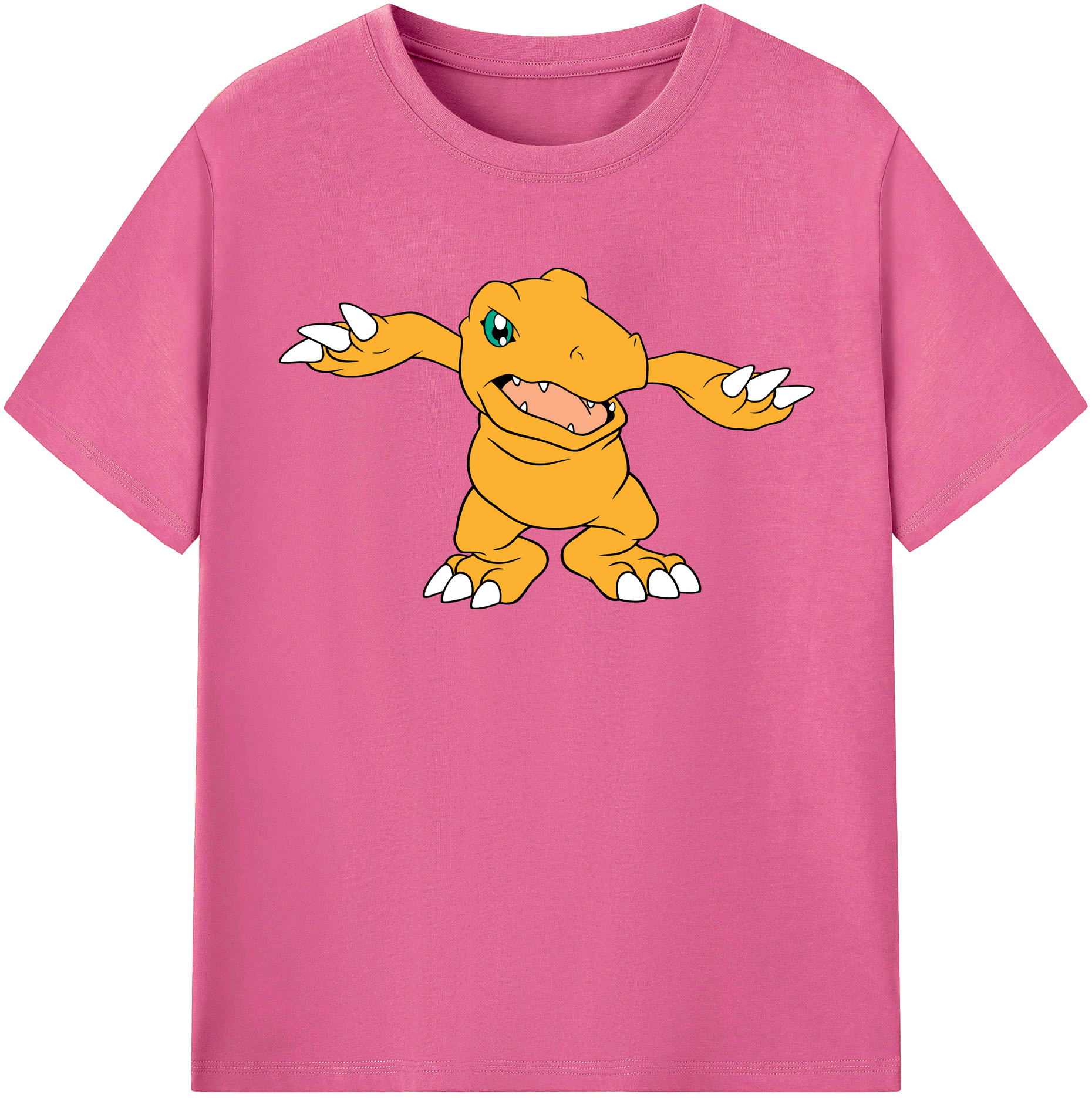 （画像用） Digimon デジタルモンスター/デジモン レディースカジュアルプリントTシャツ（綿100％）