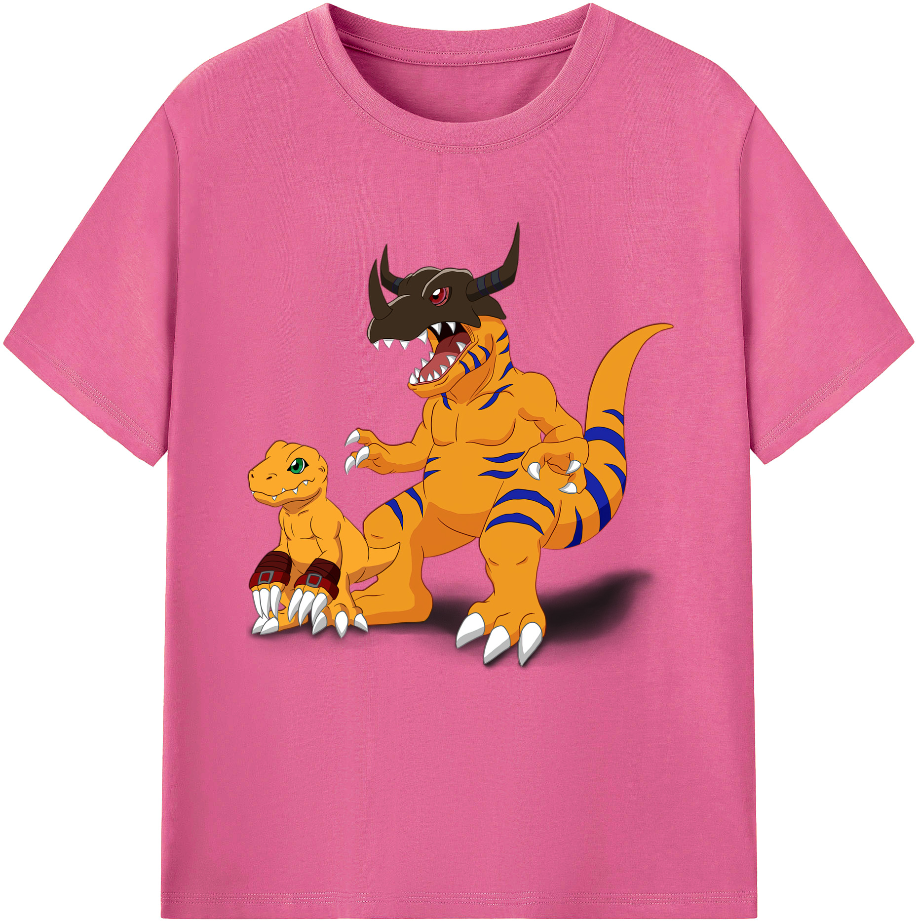 （画像用） Digimon デジタルモンスター/デジモン レディースカジュアルプリントTシャツ（綿100％）