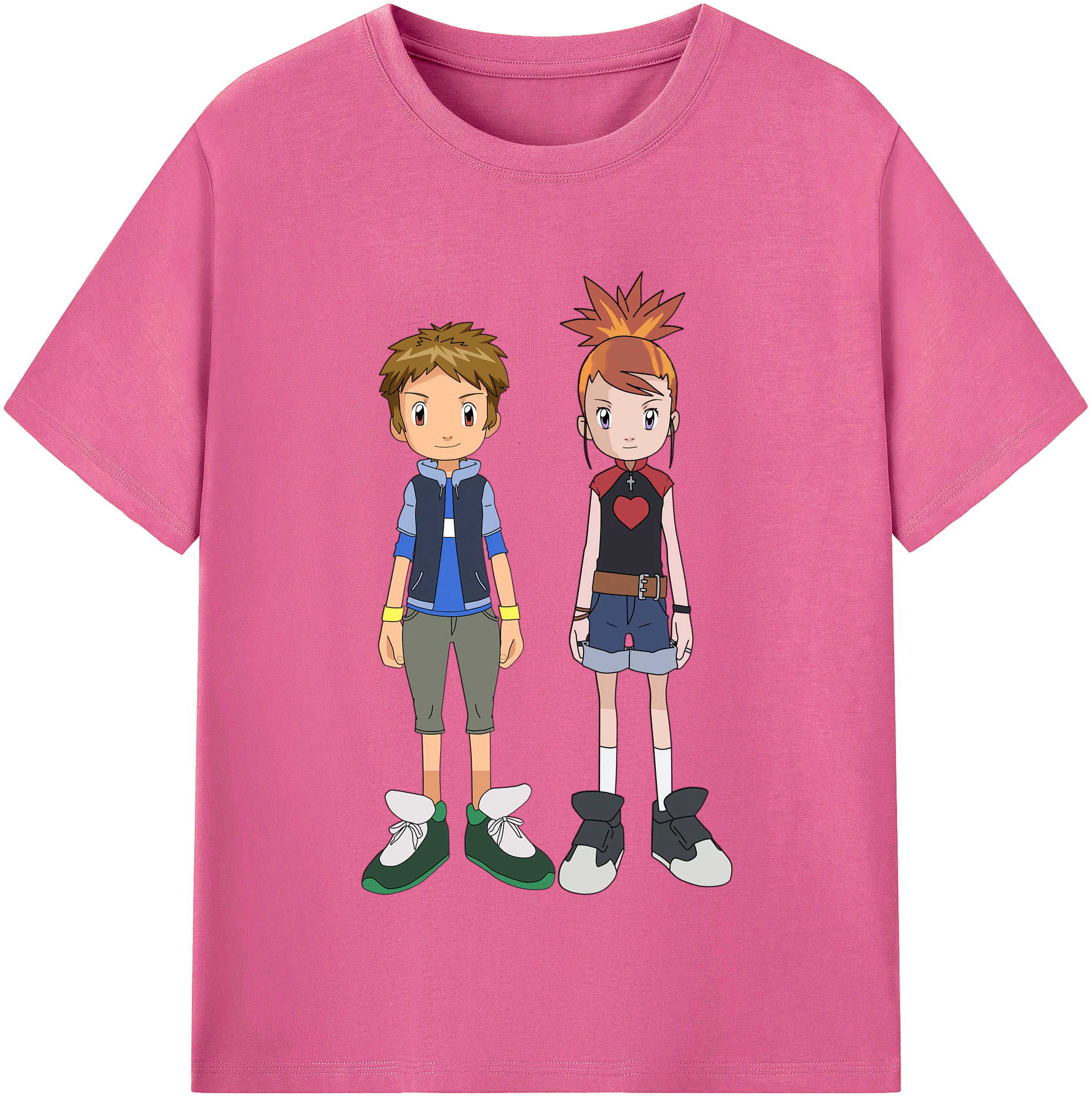 （画像用） Digimon デジタルモンスター/デジモン レディースカジュアルプリントTシャツ（綿100％）