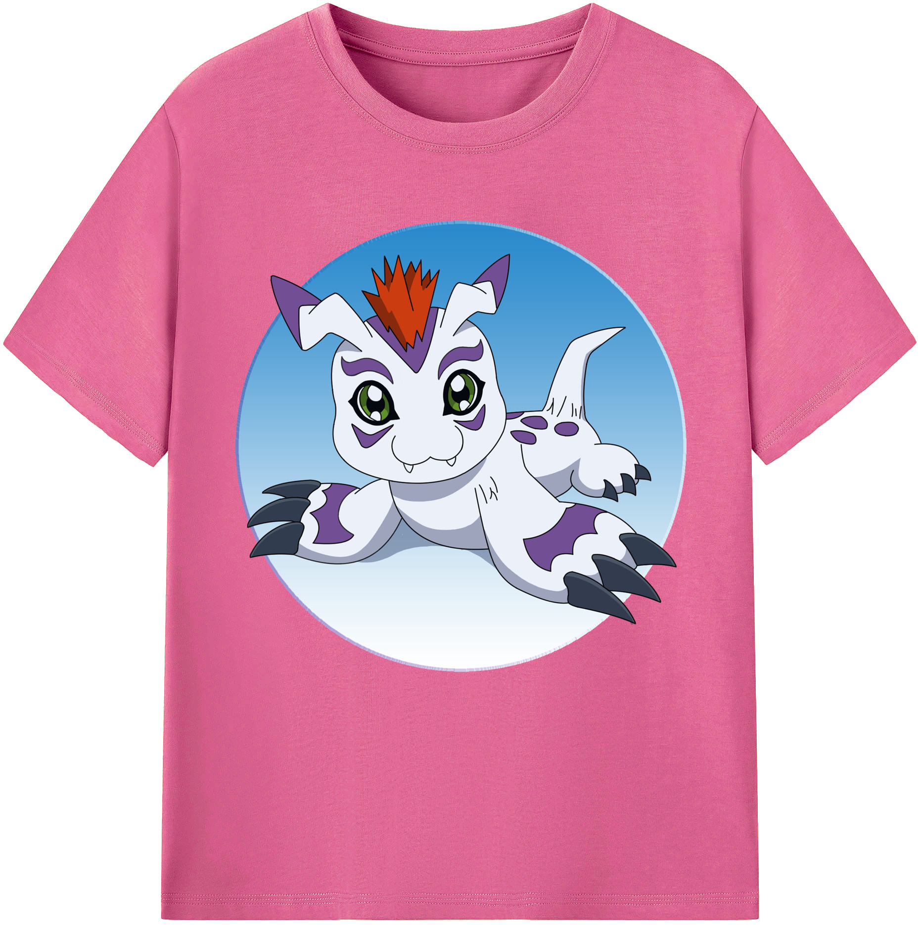 （画像用） Digimon デジタルモンスター/デジモン レディースカジュアルプリントTシャツ（綿100％）