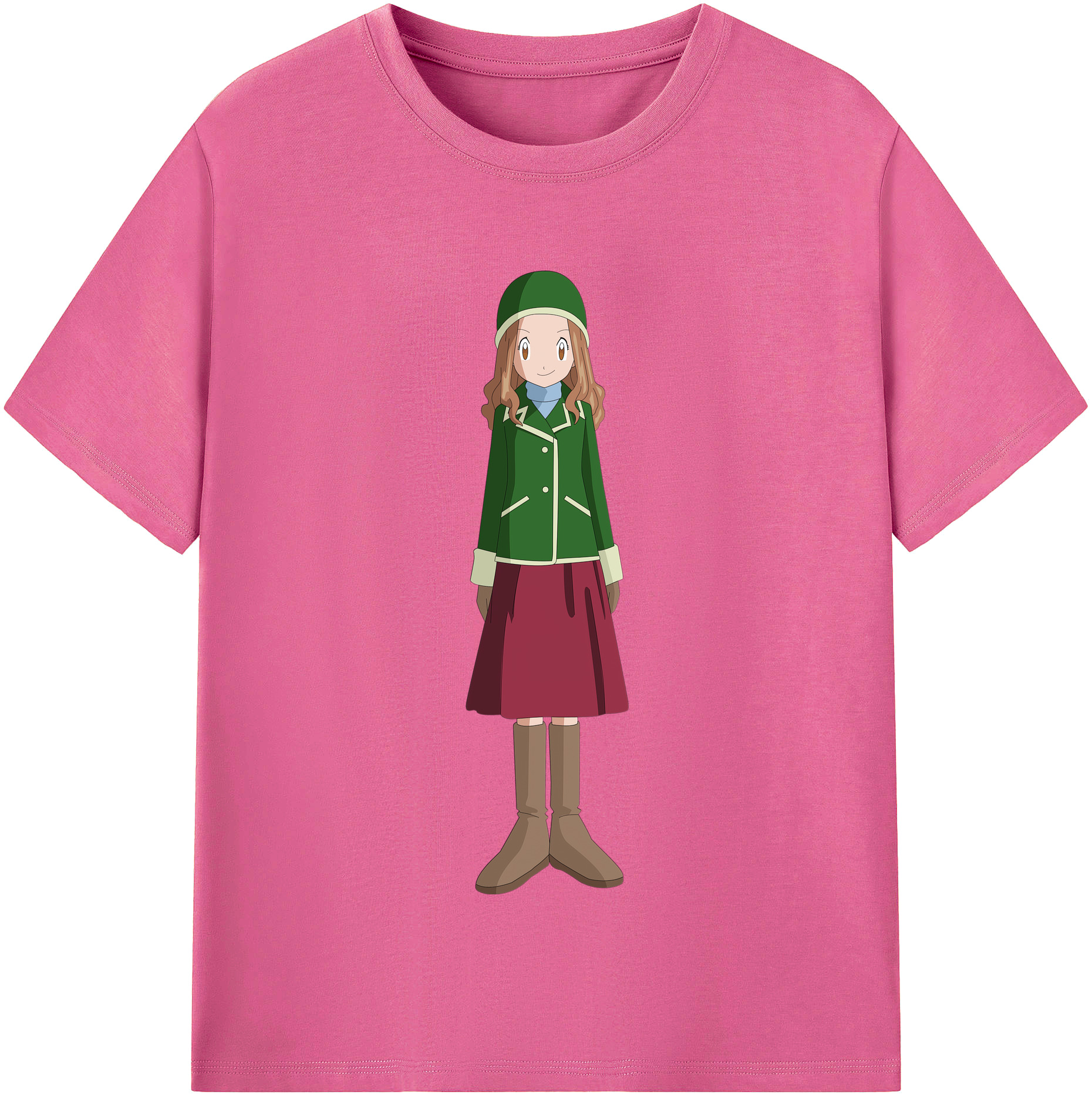 （画像用） Digimon デジタルモンスター/デジモン レディースカジュアルプリントTシャツ（綿100％）