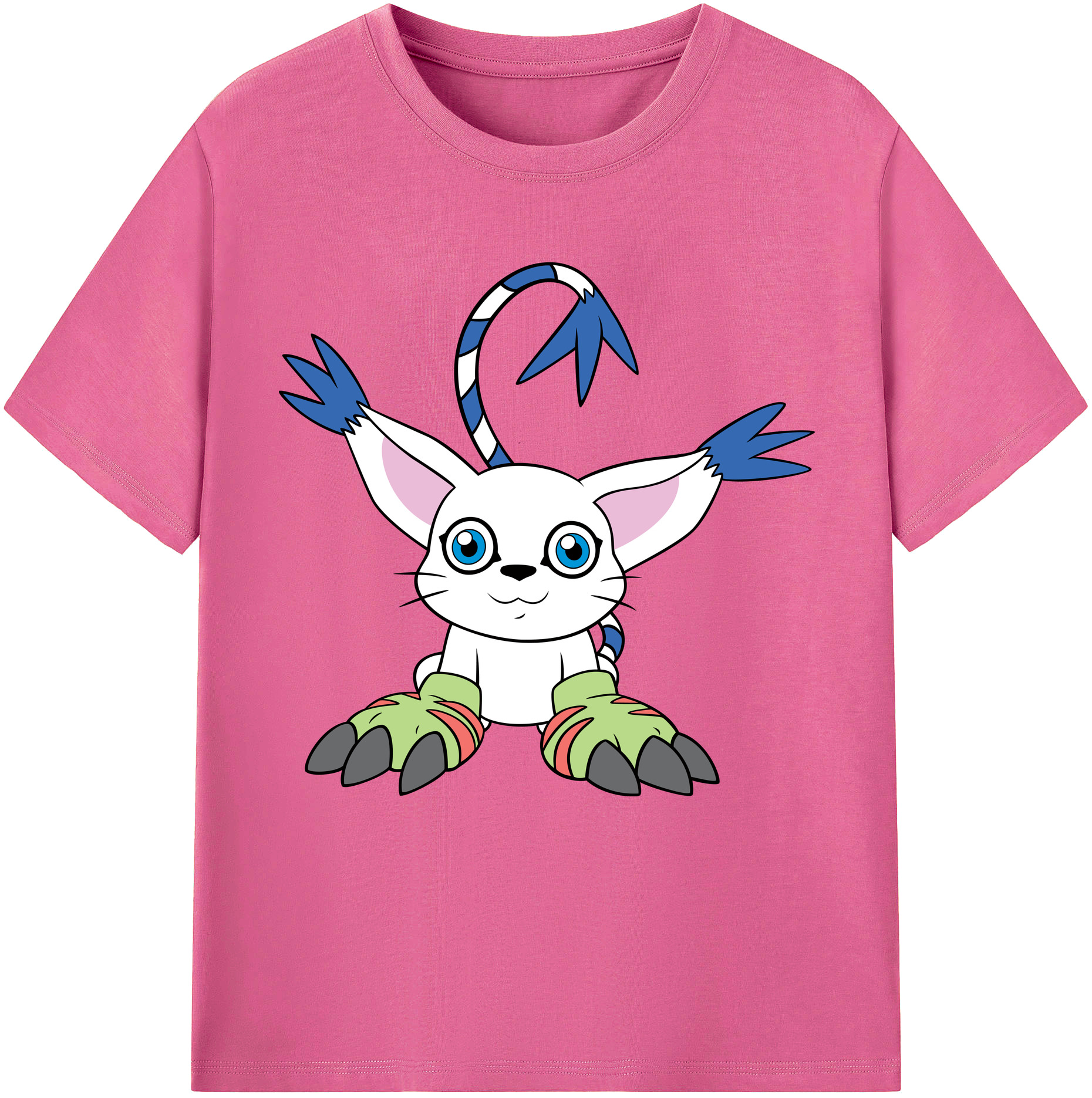 （画像用） Digimon デジタルモンスター/デジモン レディースカジュアルプリントTシャツ（綿100％）