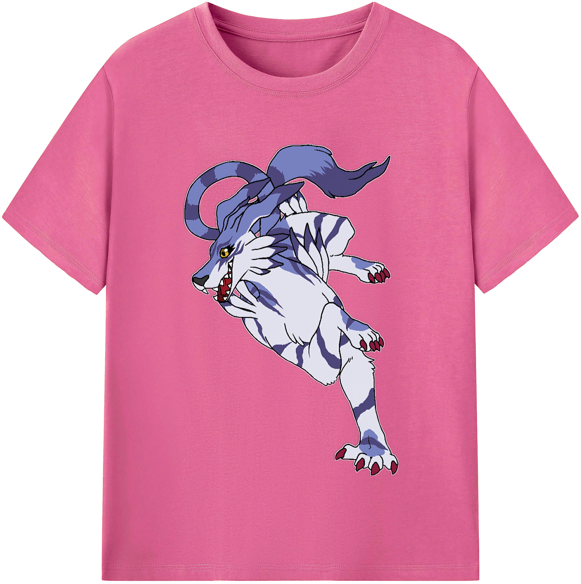 （画像用） Digimon デジタルモンスター/デジモン レディースカジュアルプリントTシャツ（綿100％）