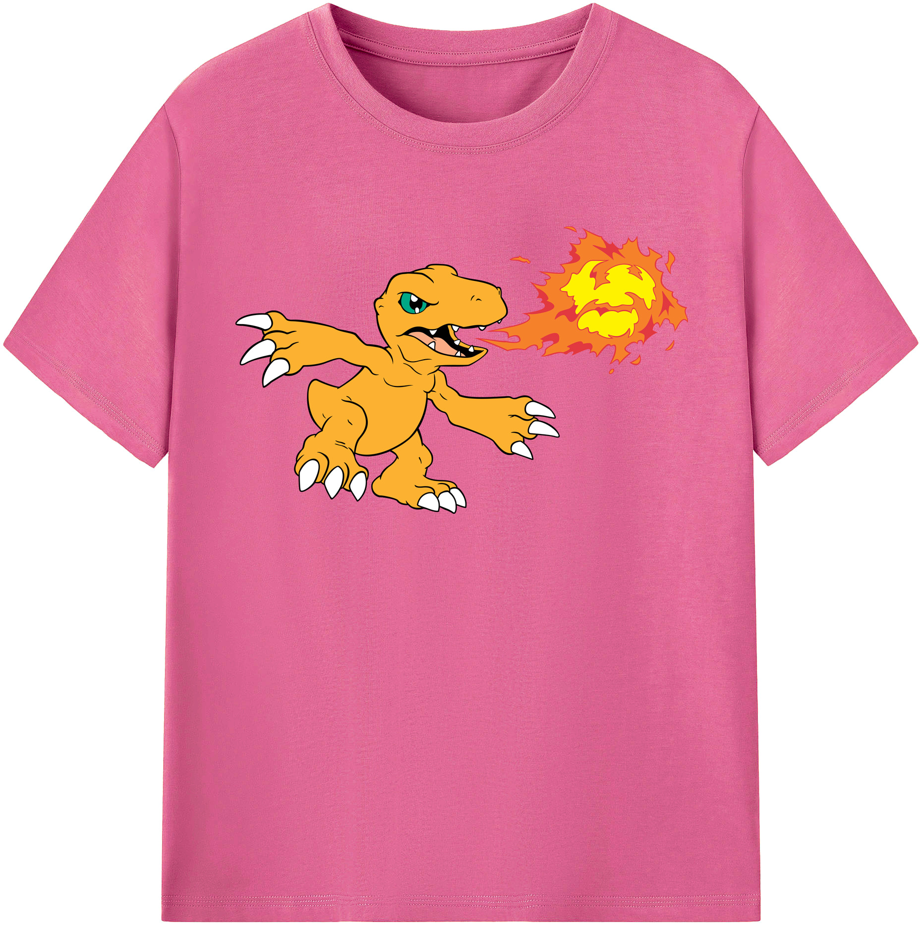 （画像用） Digimon デジタルモンスター/デジモン レディースカジュアルプリントTシャツ（綿100％）