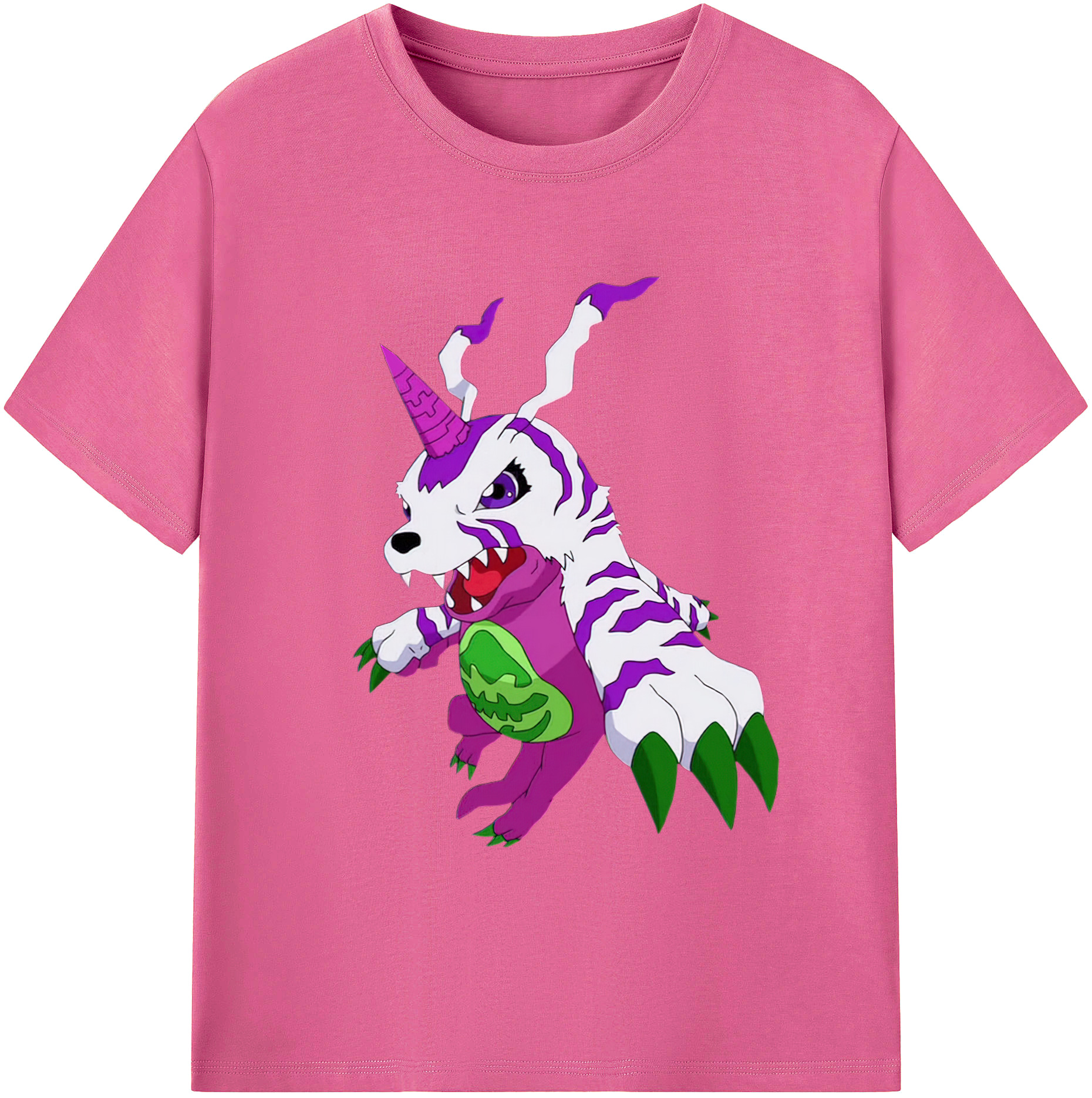 （画像用） Digimon デジタルモンスター/デジモン レディースカジュアルプリントTシャツ（綿100％）