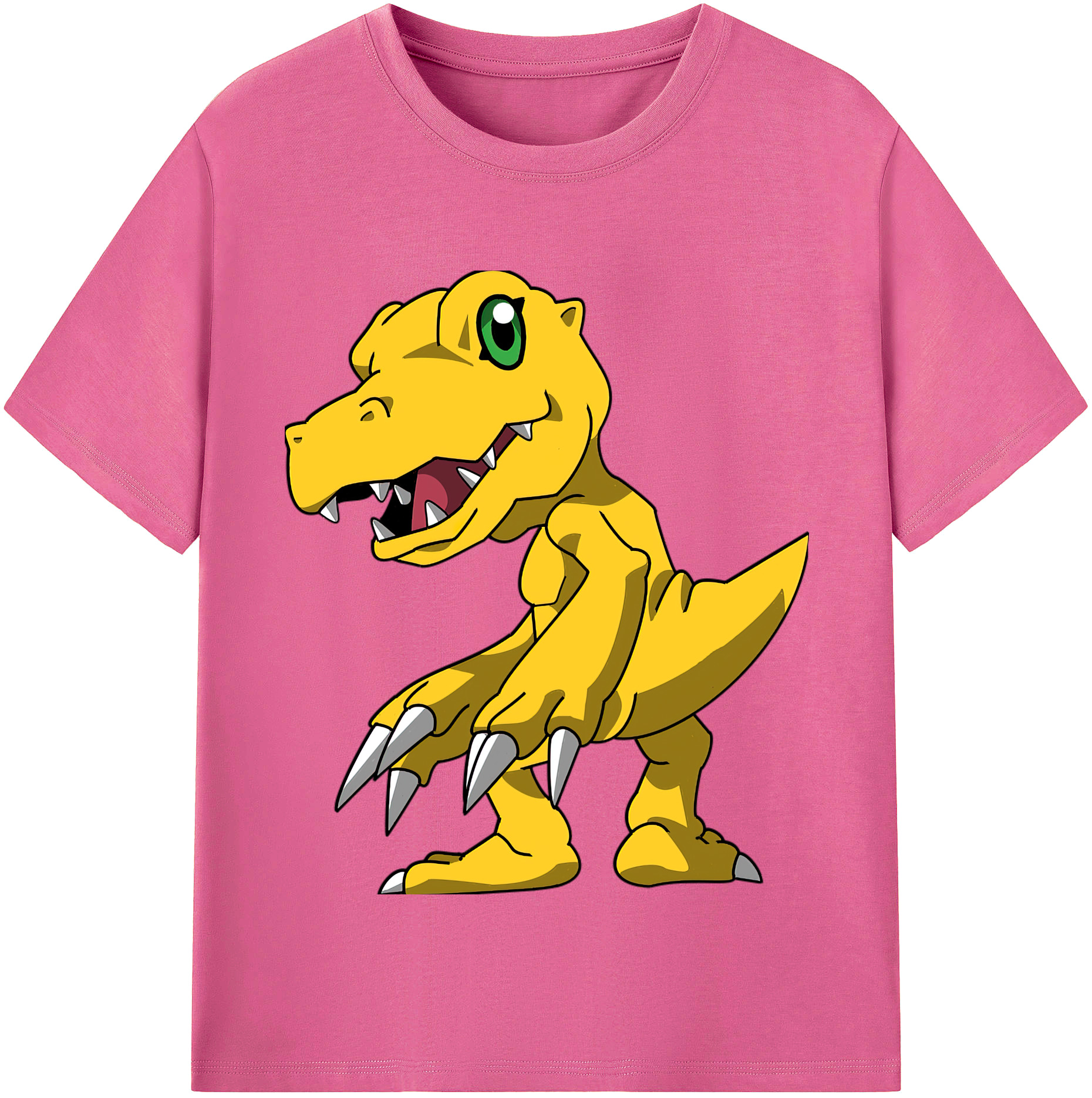 （画像用） Digimon デジタルモンスター/デジモン レディースカジュアルプリントTシャツ（綿100％）