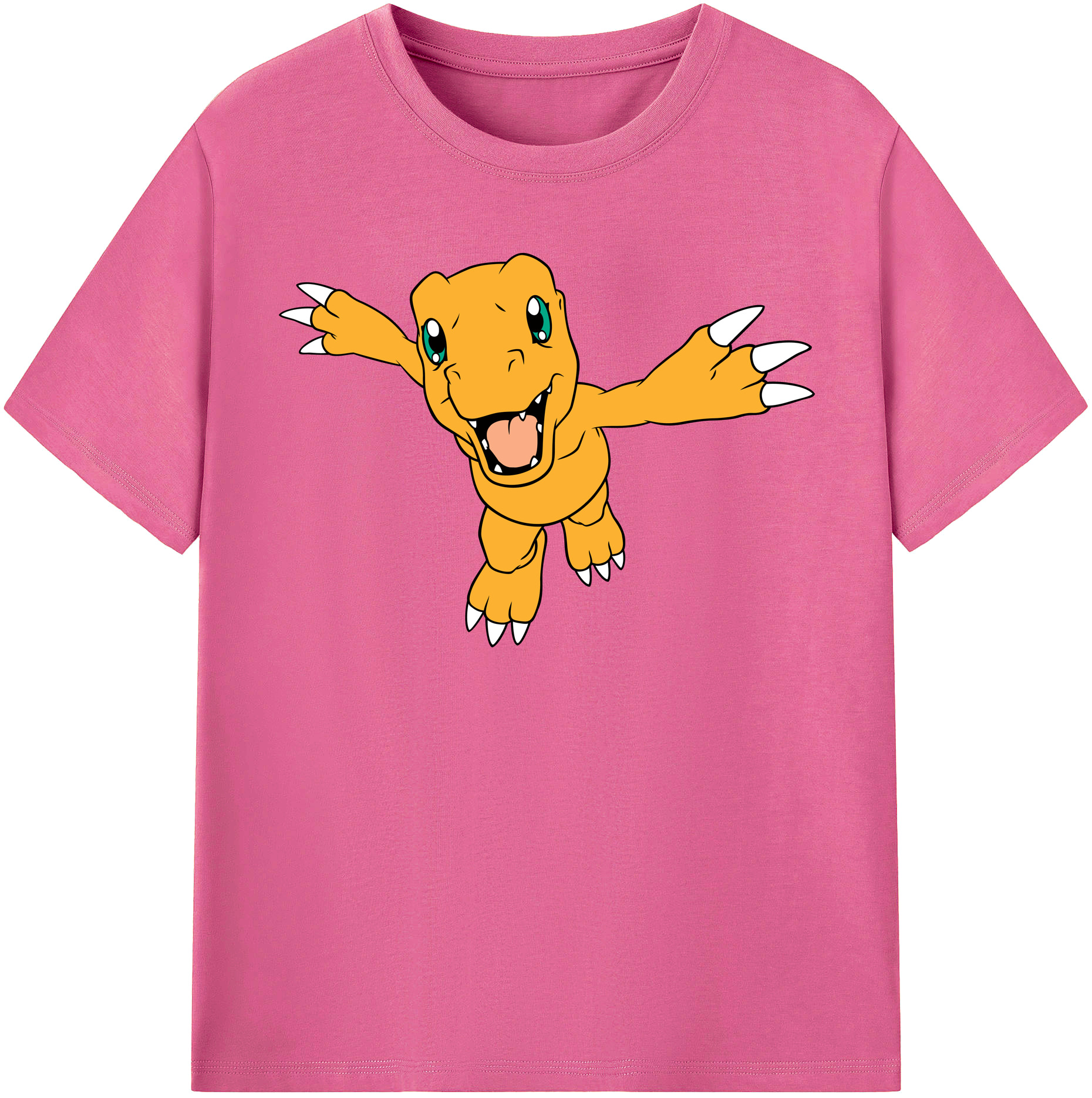 （画像用） Digimon デジタルモンスター/デジモン レディースカジュアルプリントTシャツ（綿100％）