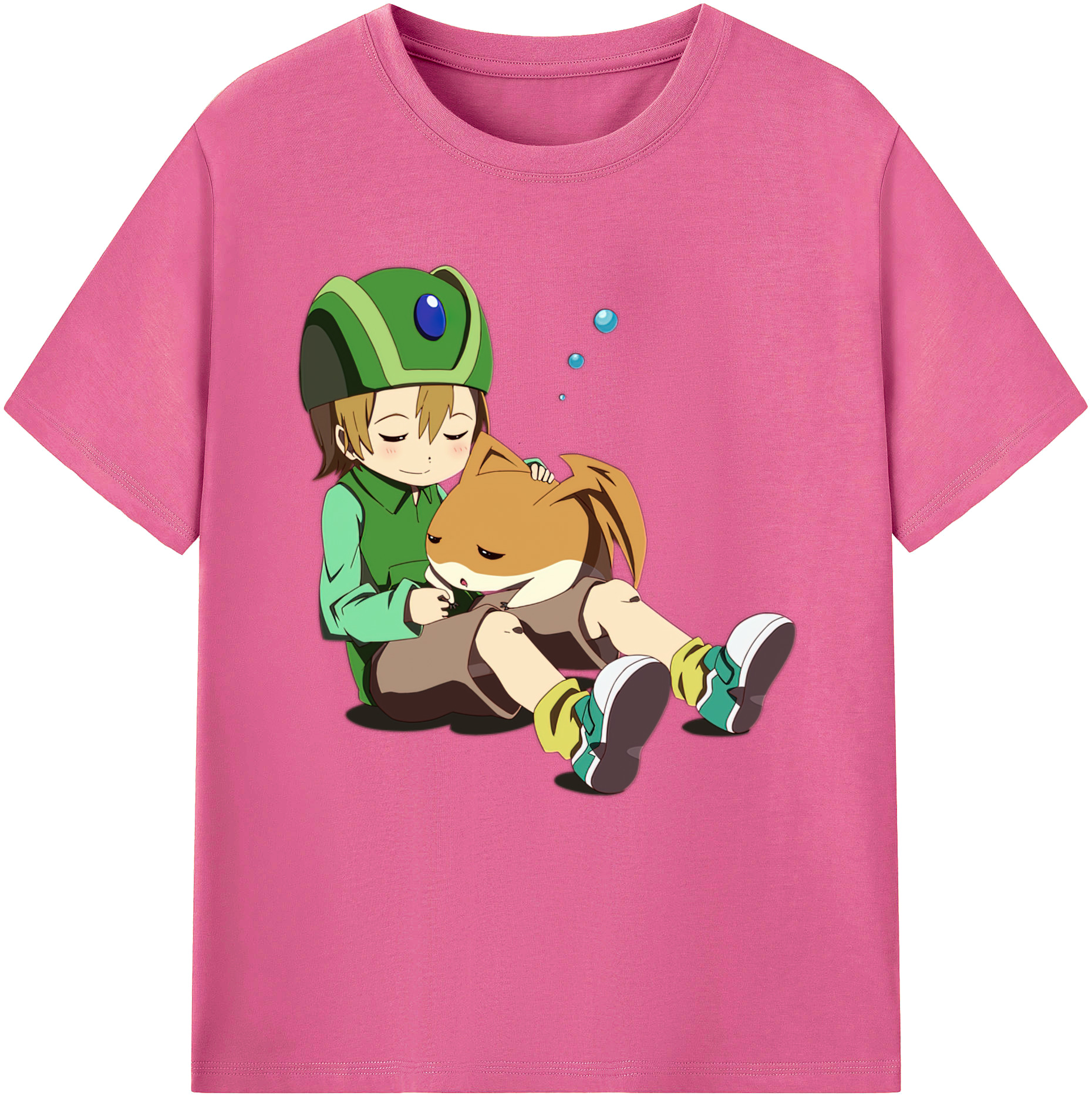 （画像用） Digimon デジタルモンスター/デジモン レディースカジュアルプリントTシャツ（綿100％）