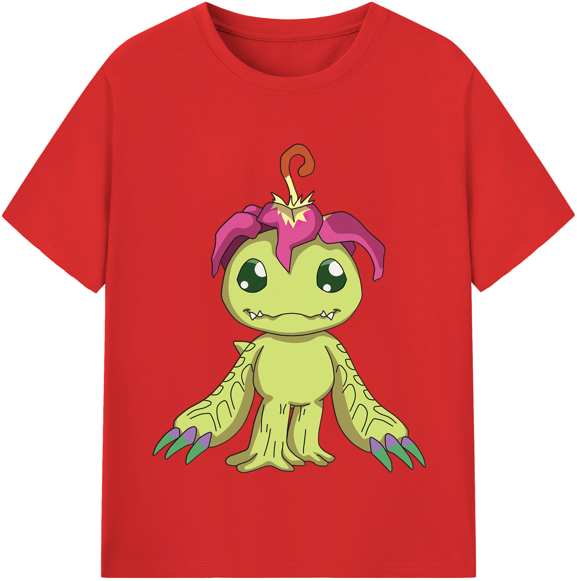 （画像用） Digimon デジタルモンスター/デジモン レディースカジュアルプリントTシャツ（綿100％）