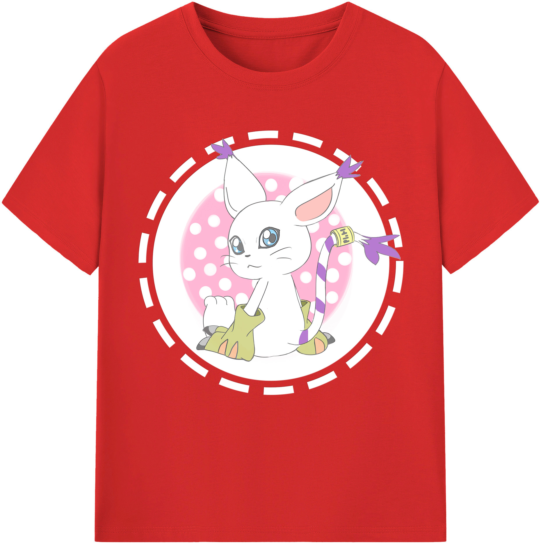 （画像用） Digimon デジタルモンスター/デジモン レディースカジュアルプリントTシャツ（綿100％）