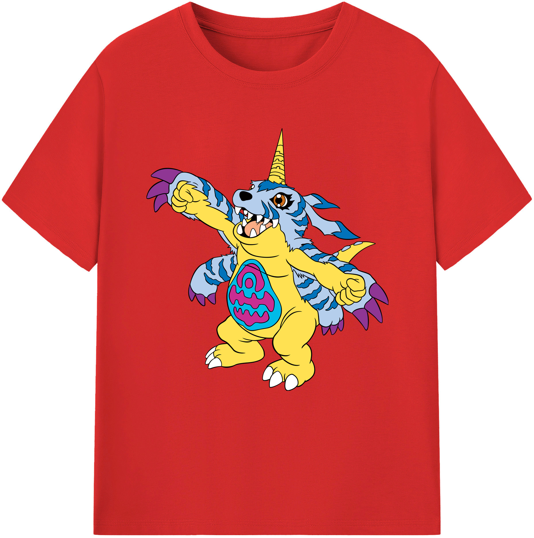 （画像用） Digimon デジタルモンスター/デジモン レディースカジュアルプリントTシャツ（綿100％）