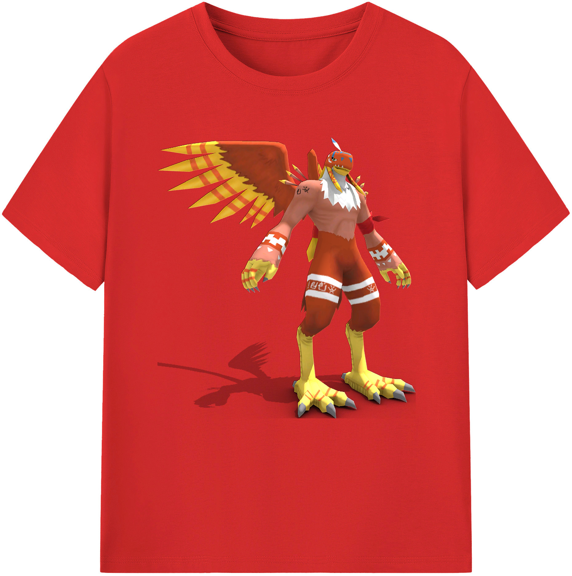 （画像用） Digimon デジタルモンスター/デジモン レディースカジュアルプリントTシャツ（綿100％）