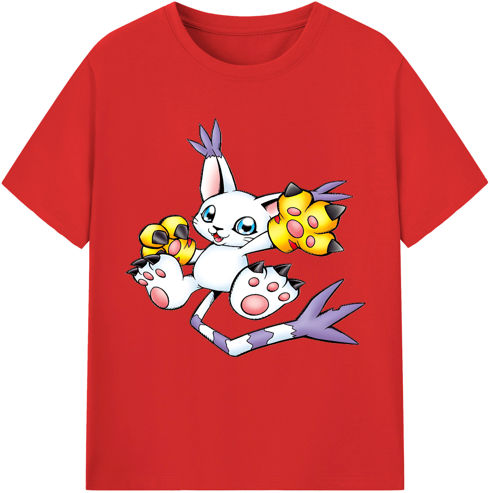 （画像用） Digimon デジタルモンスター/デジモン レディースカジュアルプリントTシャツ（綿100％）