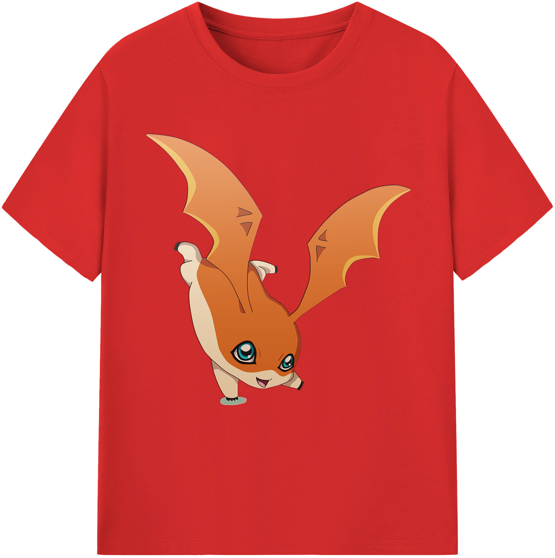（画像用） Digimon デジタルモンスター/デジモン レディースカジュアルプリントTシャツ（綿100％）