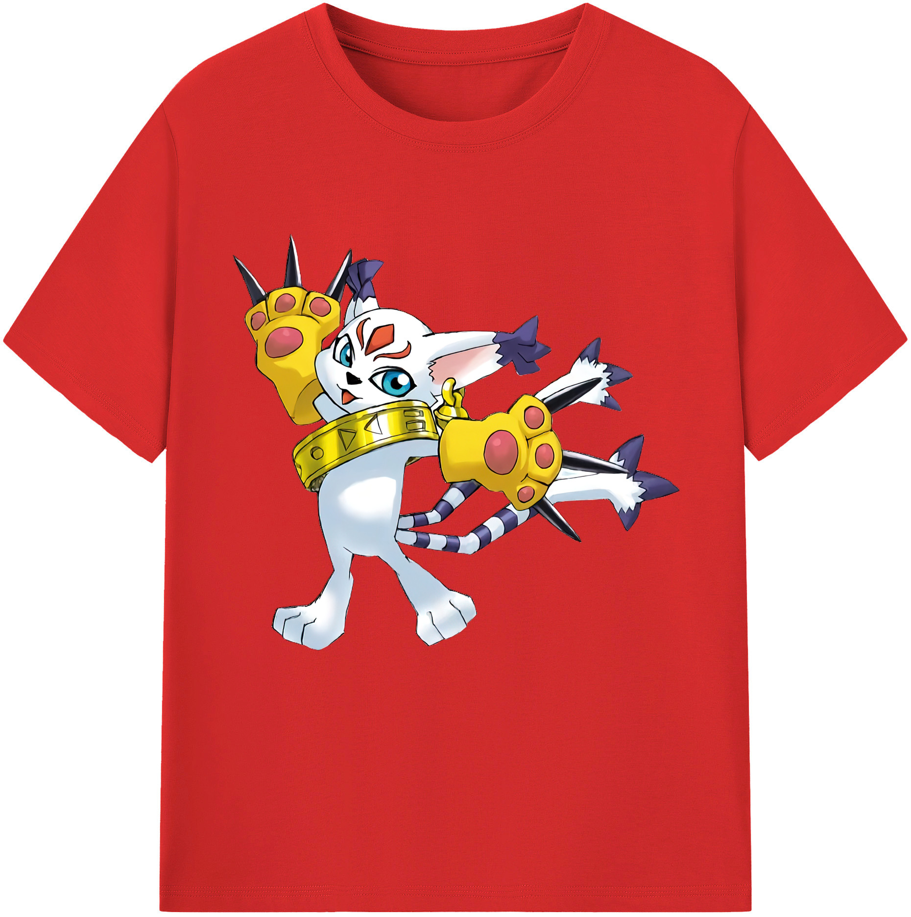 （画像用） Digimon デジタルモンスター/デジモン レディースカジュアルプリントTシャツ（綿100％）