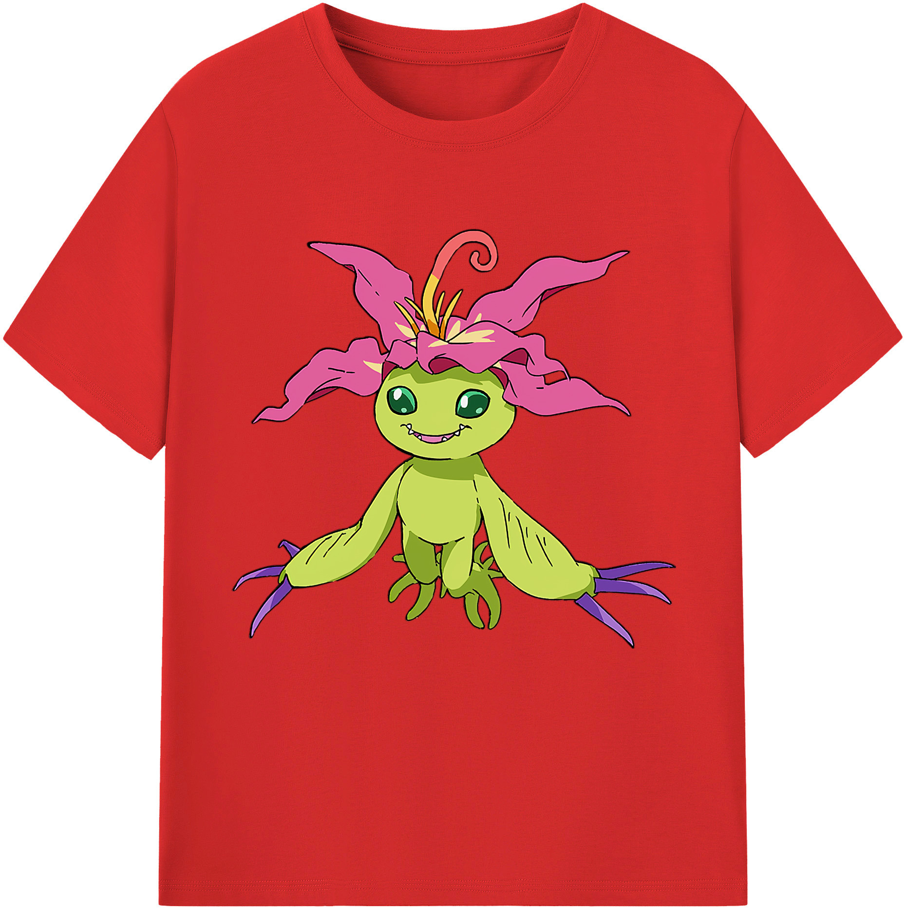 （画像用） Digimon デジタルモンスター/デジモン レディースカジュアルプリントTシャツ（綿100％）