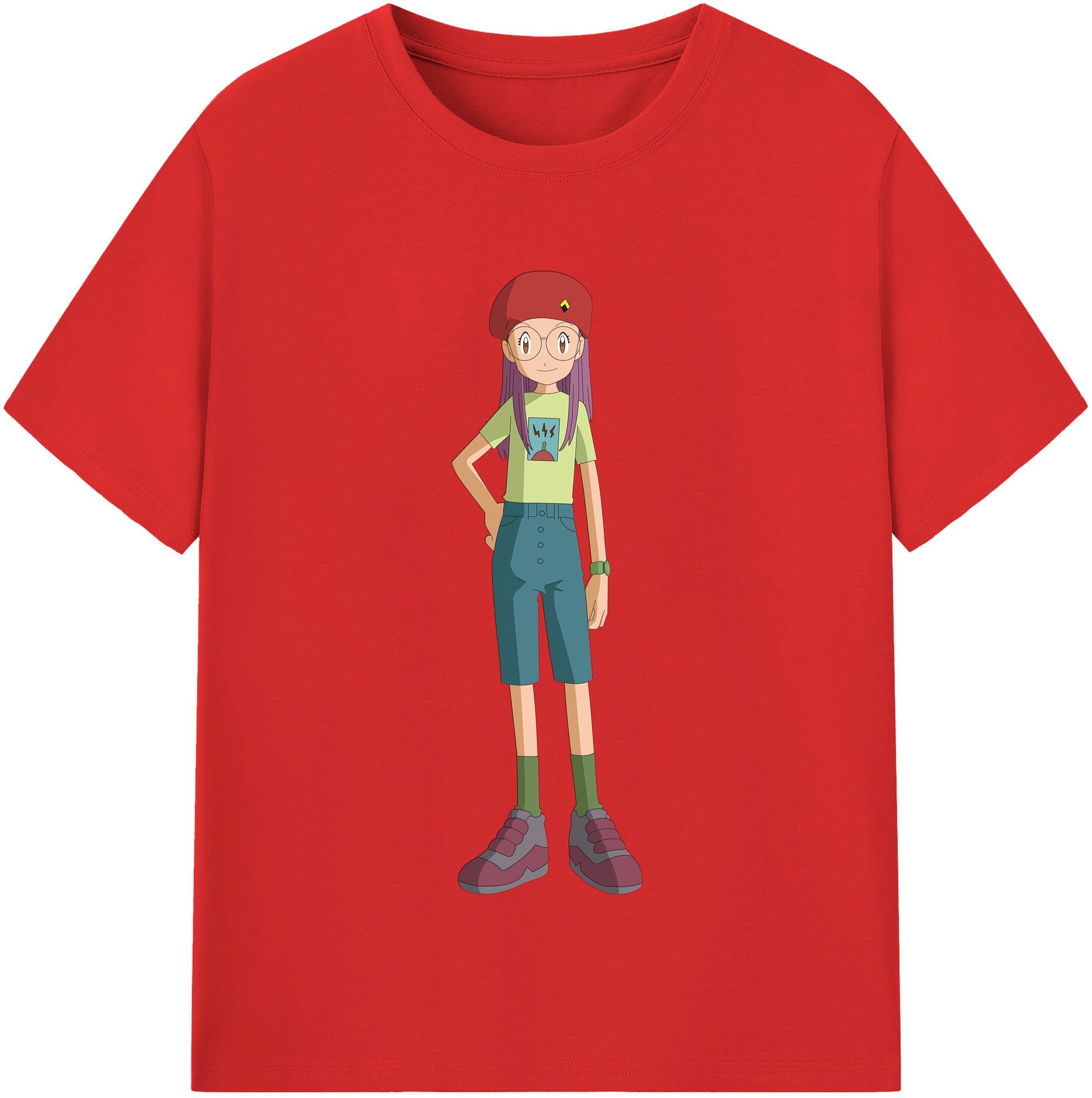 （画像用） Digimon デジタルモンスター/デジモン レディースカジュアルプリントTシャツ（綿100％）