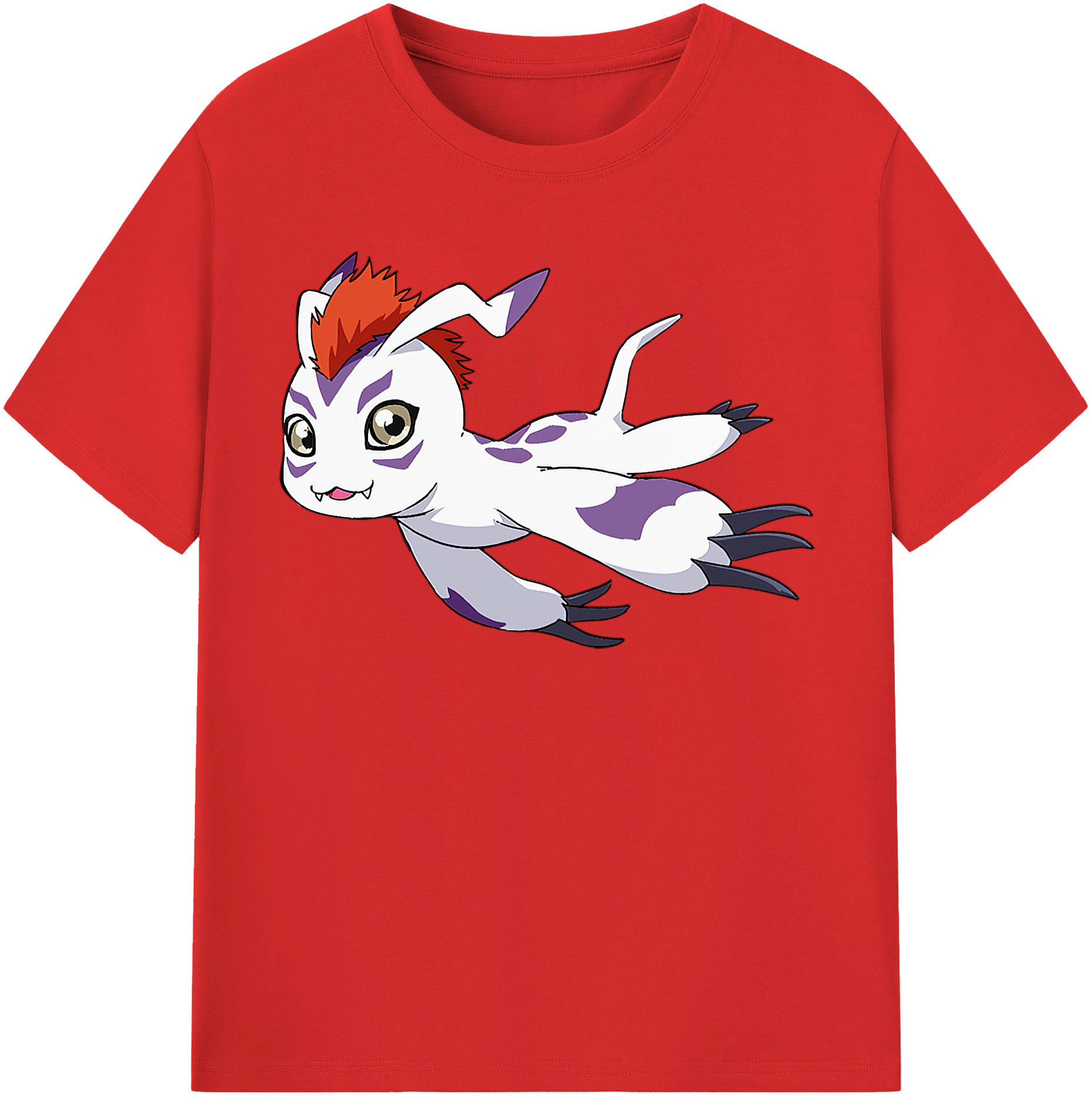 （画像用） Digimon デジタルモンスター/デジモン レディースカジュアルプリントTシャツ（綿100％）