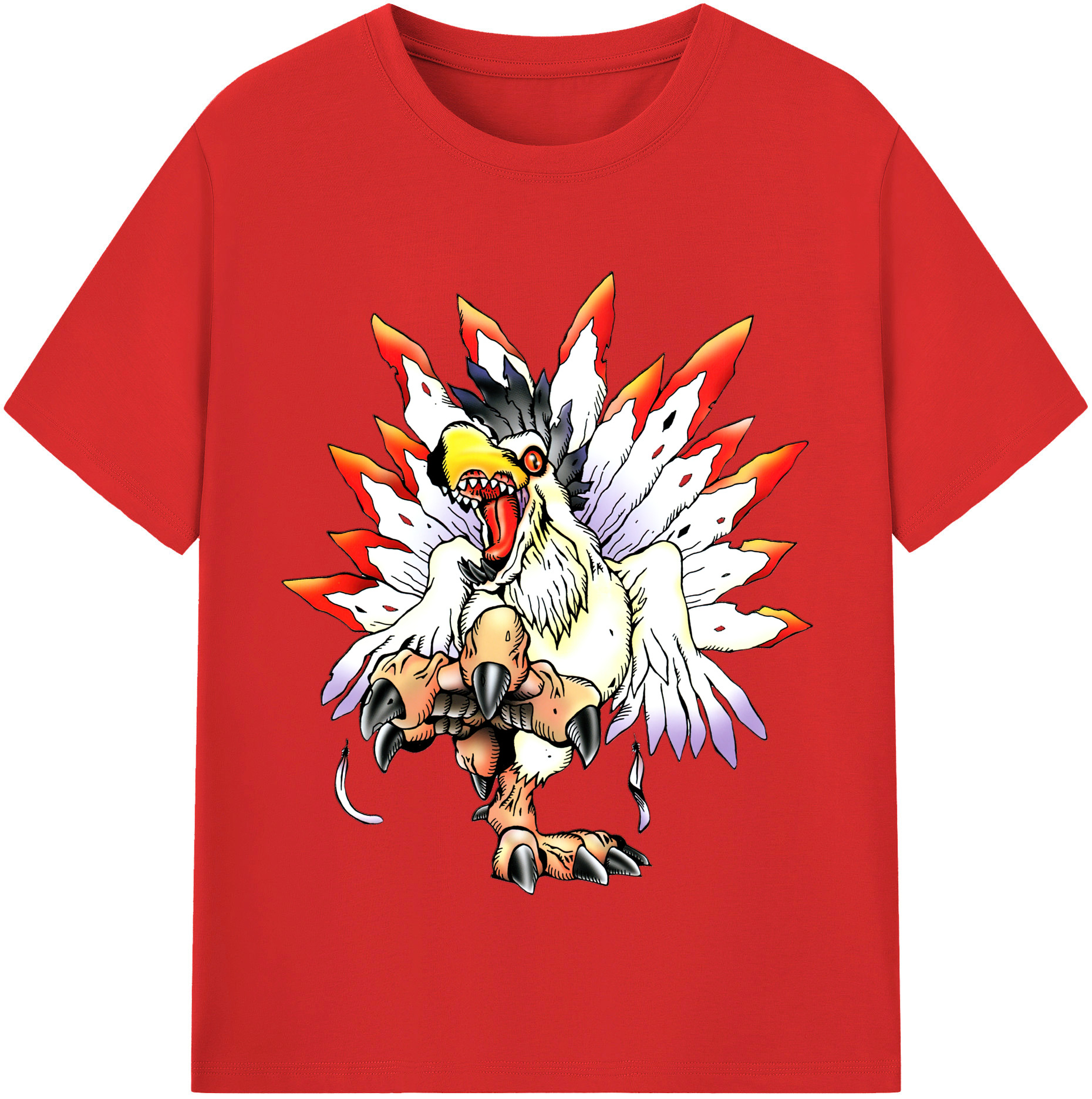 （画像用） Digimon デジタルモンスター/デジモン レディースカジュアルプリントTシャツ（綿100％）