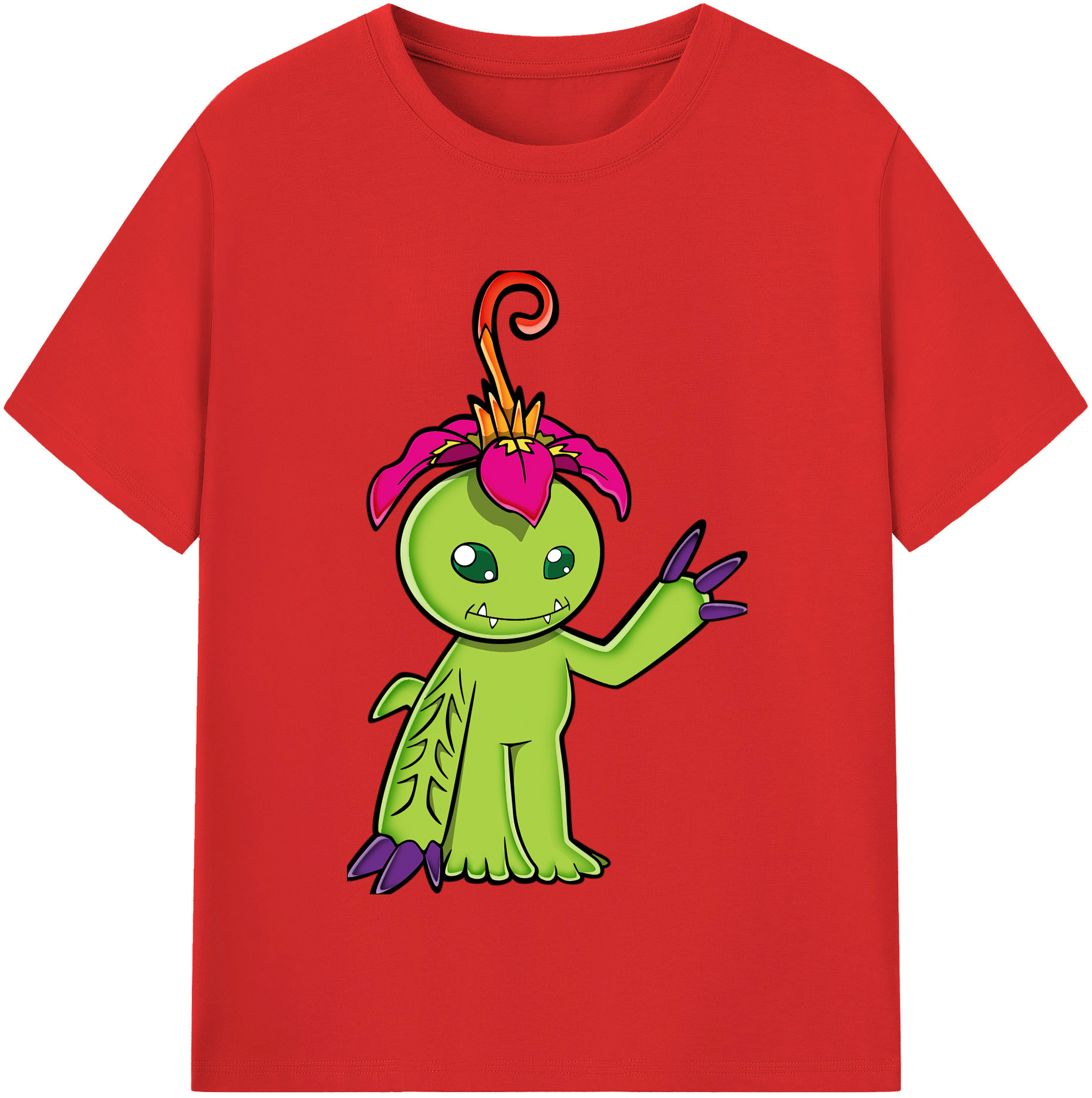 （画像用） Digimon デジタルモンスター/デジモン レディースカジュアルプリントTシャツ（綿100％）