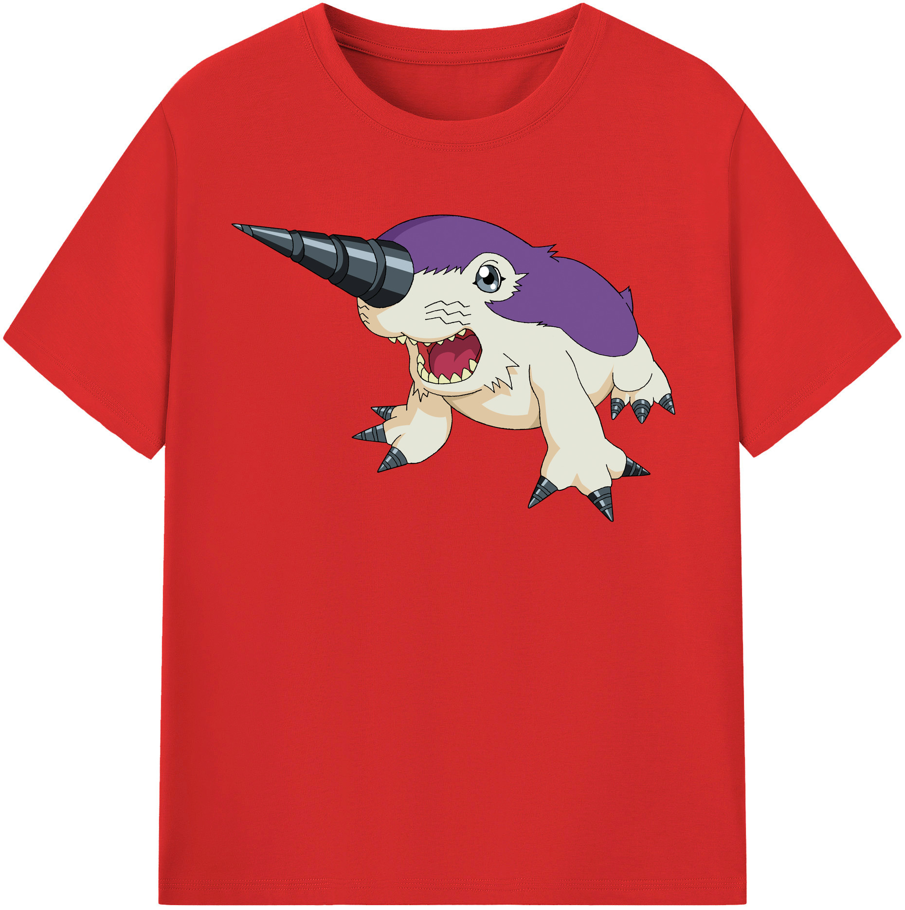 （画像用） Digimon デジタルモンスター/デジモン レディースカジュアルプリントTシャツ（綿100％）