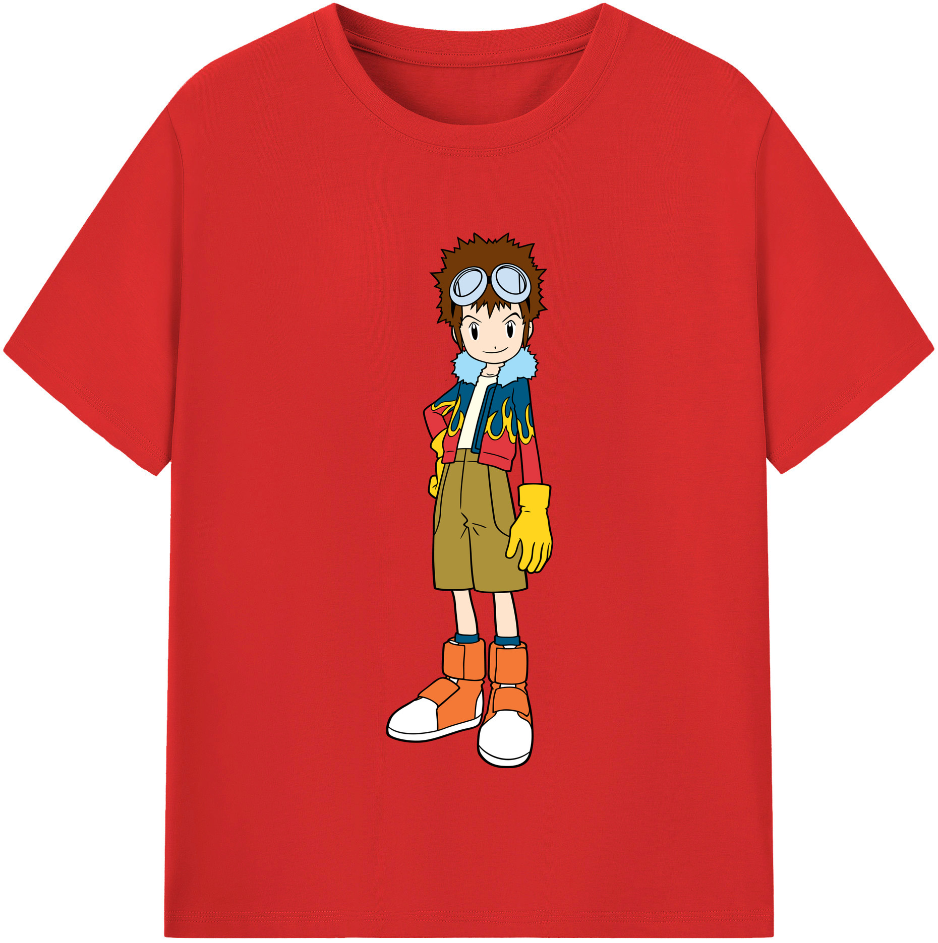 （画像用） Digimon デジタルモンスター/デジモン レディースカジュアルプリントTシャツ（綿100％）