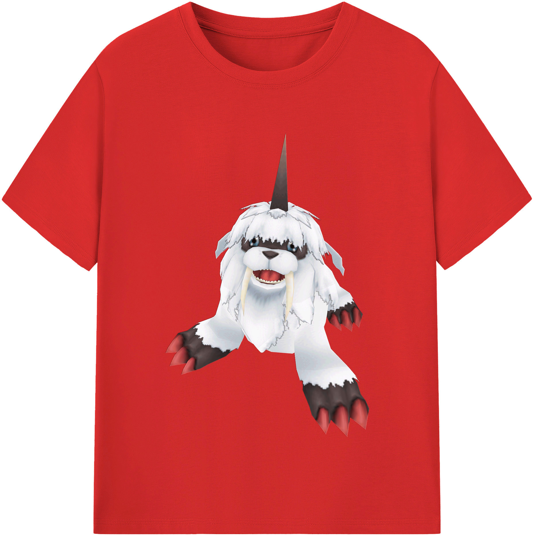 （画像用） Digimon デジタルモンスター/デジモン レディースカジュアルプリントTシャツ（綿100％）