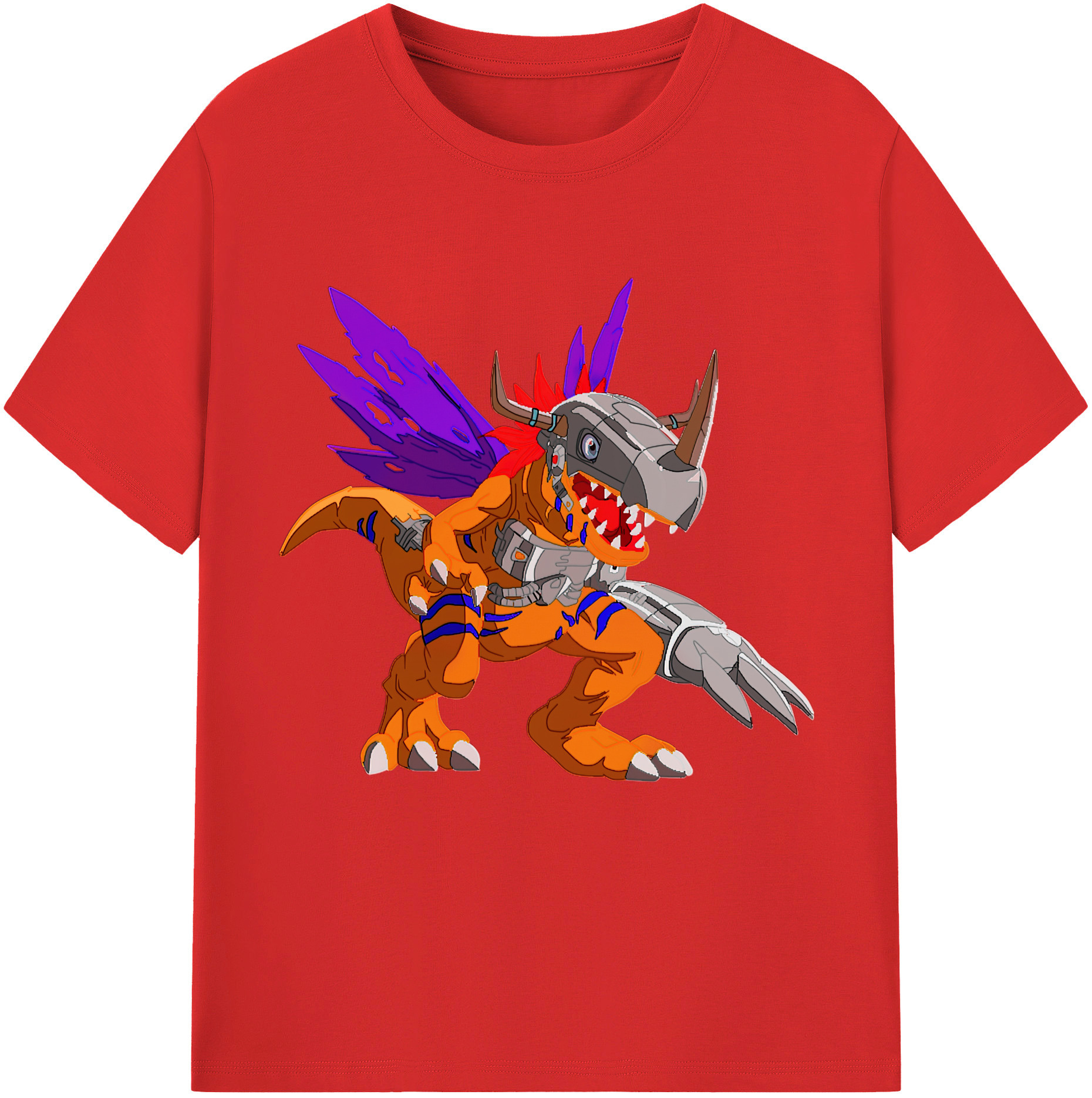 （画像用） Digimon デジタルモンスター/デジモン レディースカジュアルプリントTシャツ（綿100％）