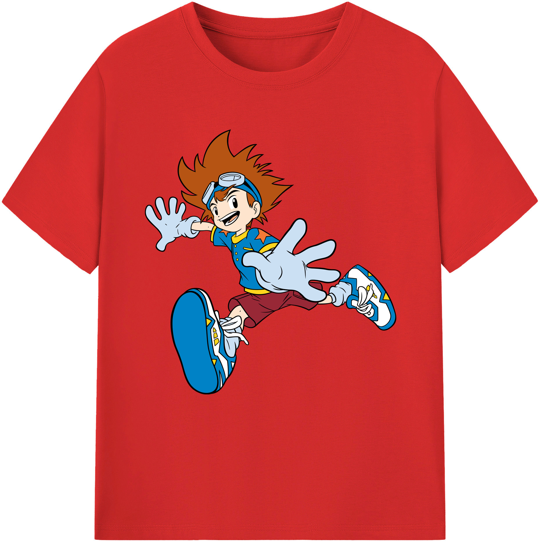 （画像用） Digimon デジタルモンスター/デジモン レディースカジュアルプリントTシャツ（綿100％）