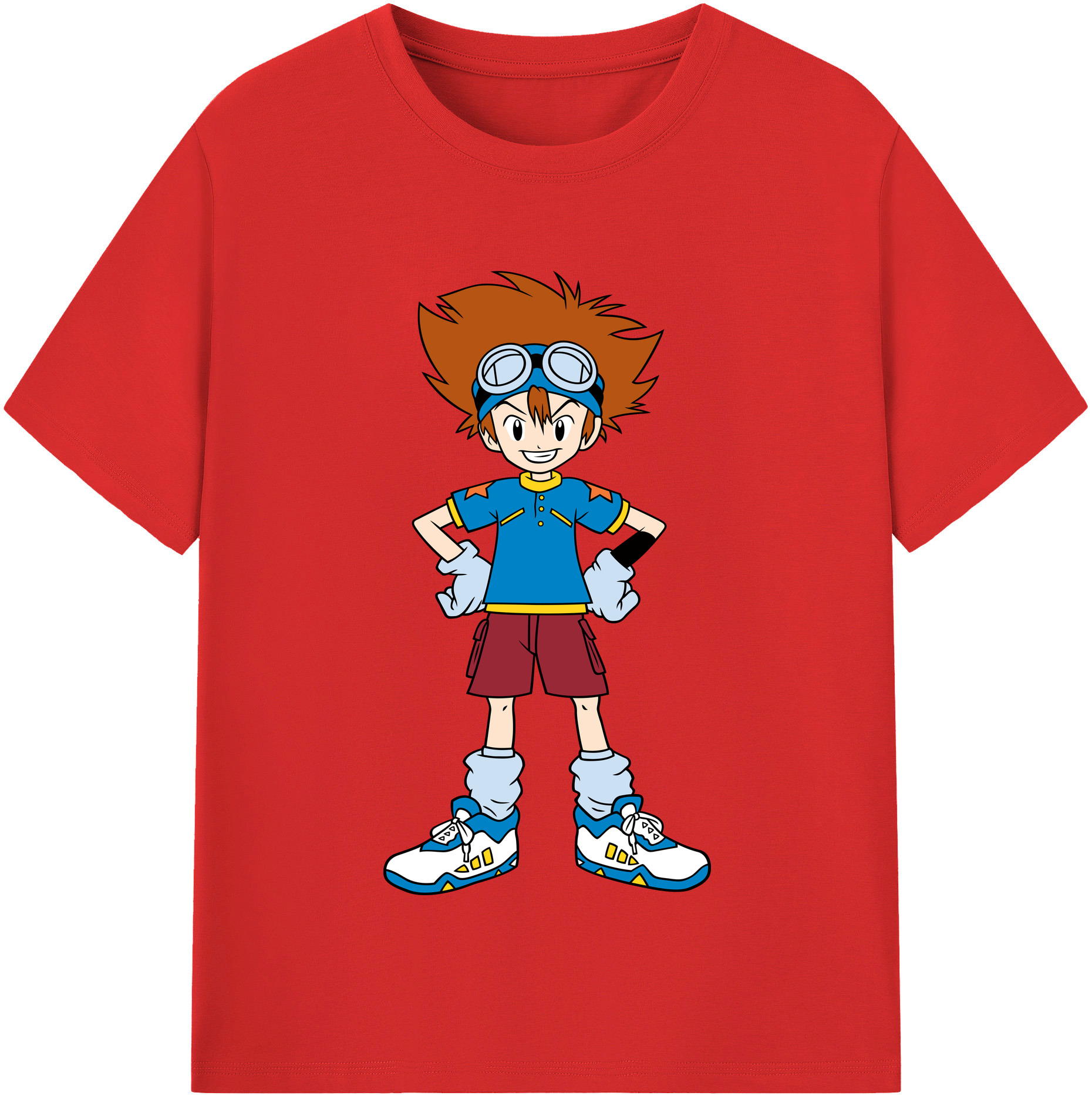 （画像用） Digimon デジタルモンスター/デジモン レディースカジュアルプリントTシャツ（綿100％）