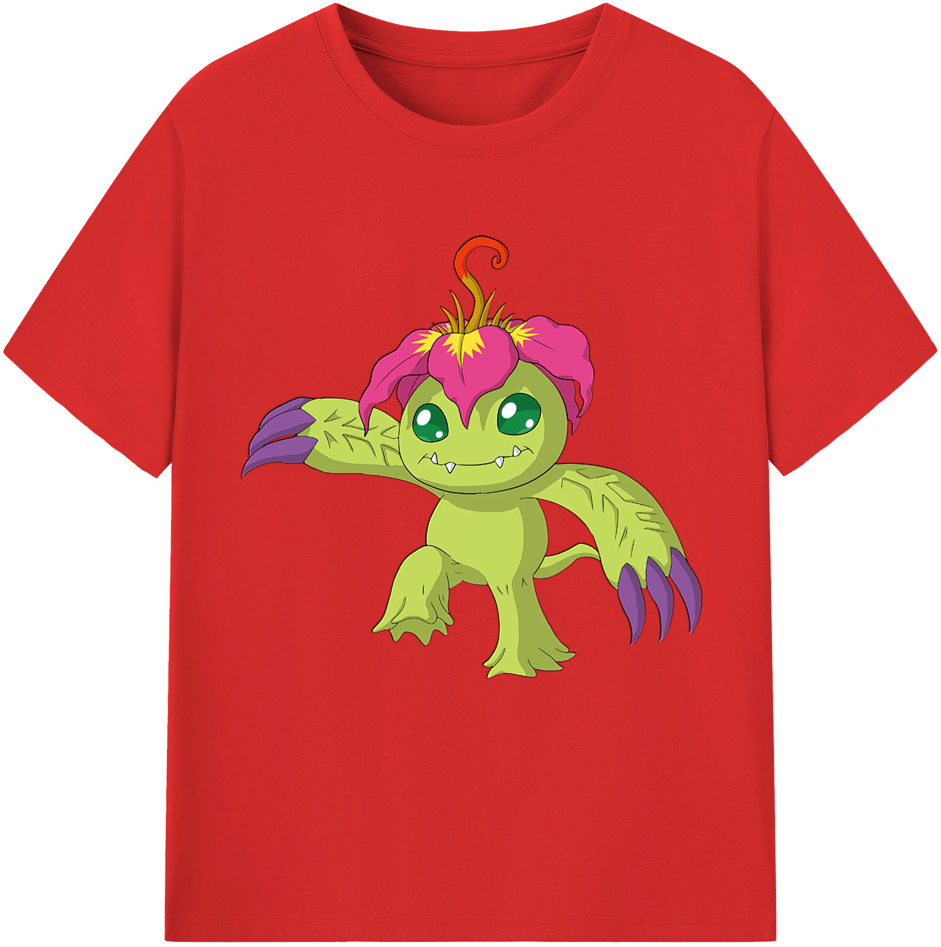 （画像用） Digimon デジタルモンスター/デジモン レディースカジュアルプリントTシャツ（綿100％）