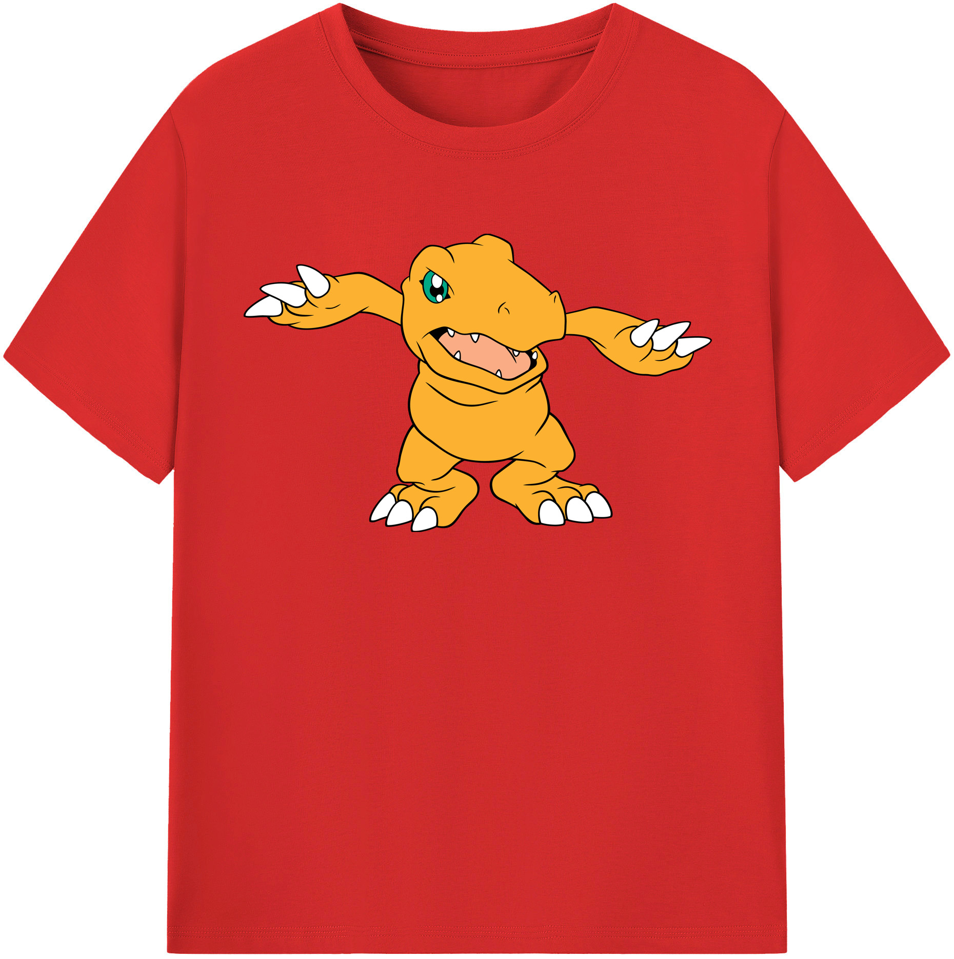 （画像用） Digimon デジタルモンスター/デジモン レディースカジュアルプリントTシャツ（綿100％）