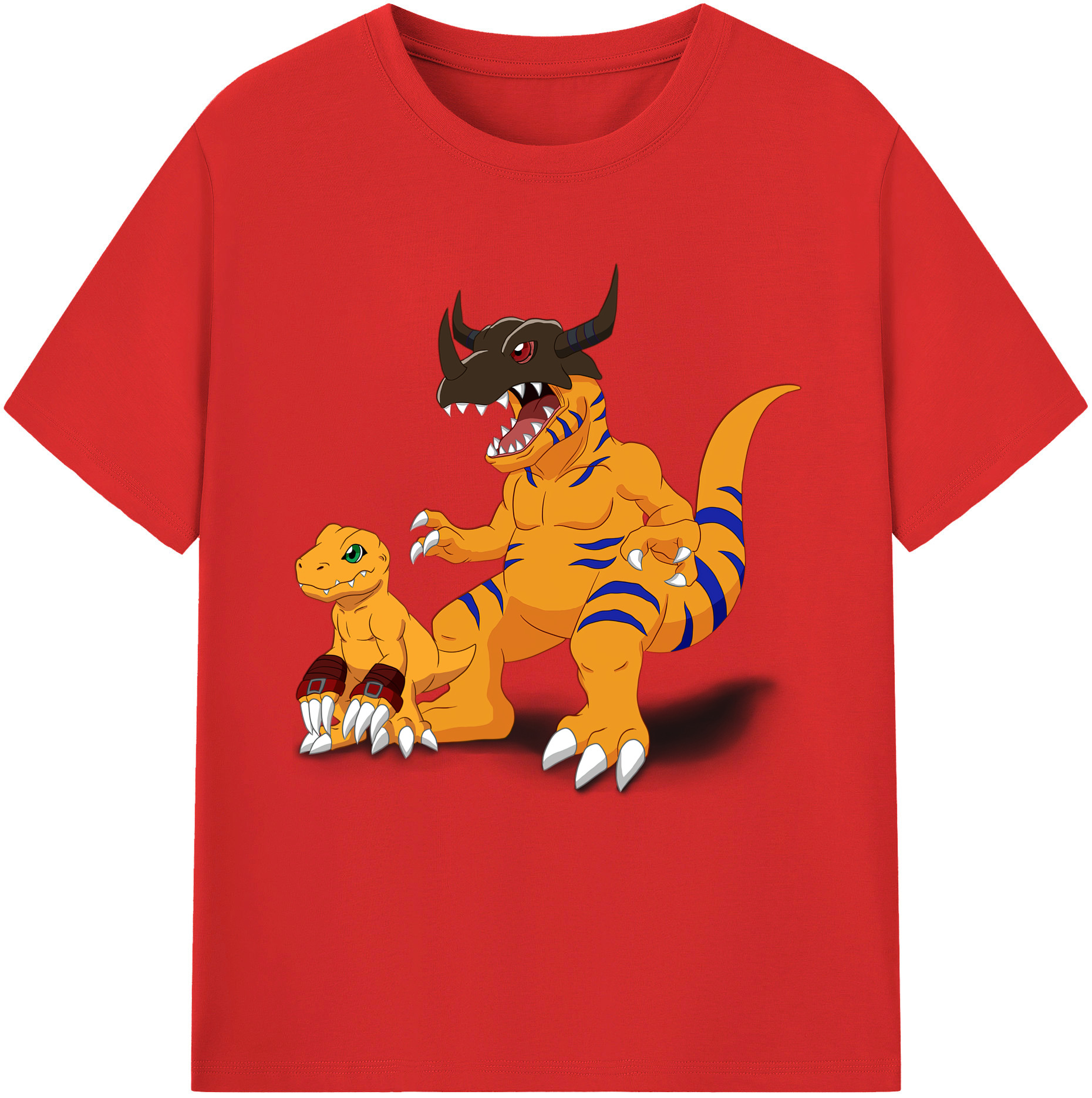 （画像用） Digimon デジタルモンスター/デジモン レディースカジュアルプリントTシャツ（綿100％）